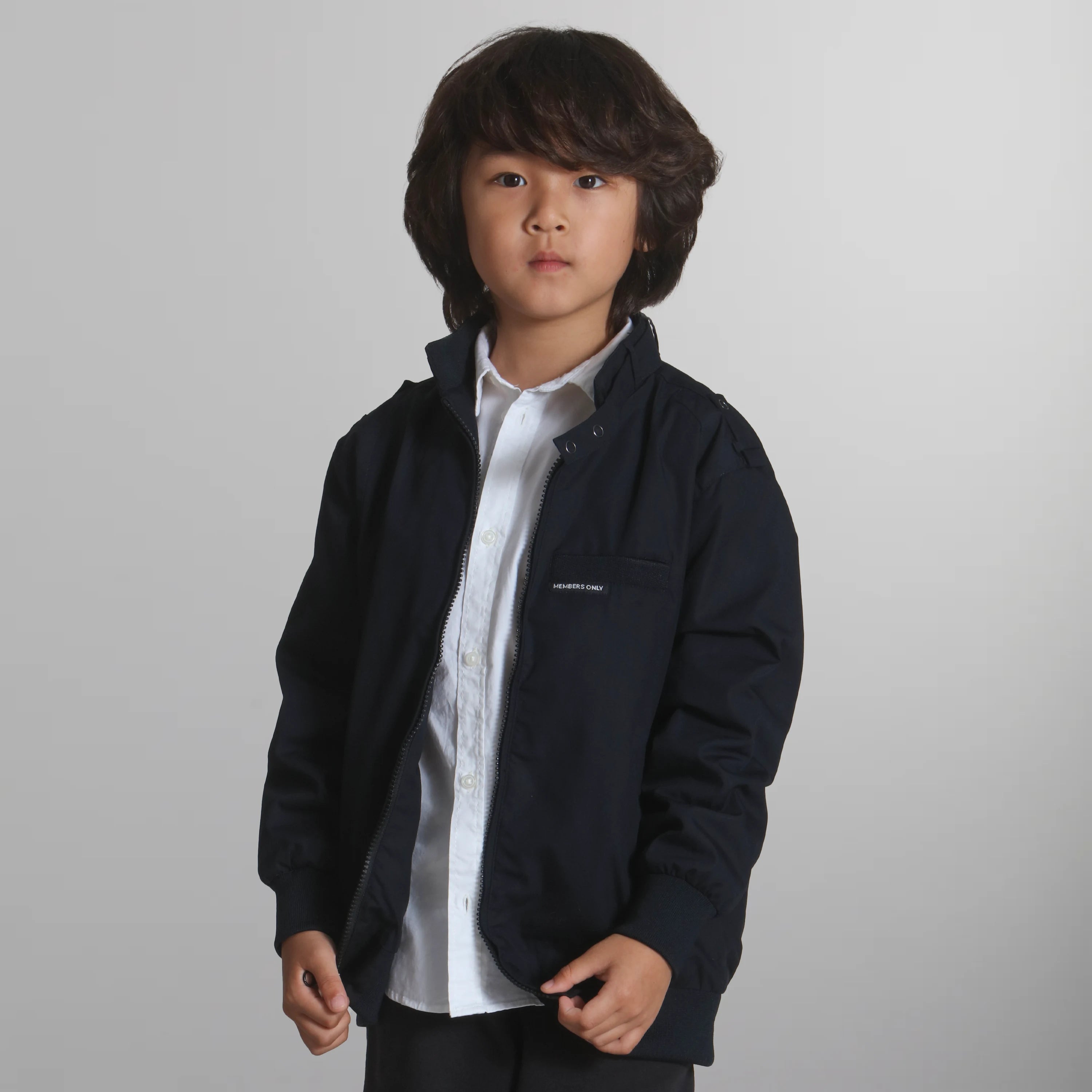 Boy's Iconic Racer Jacket Kid's Jacket Members Only Black 2T 