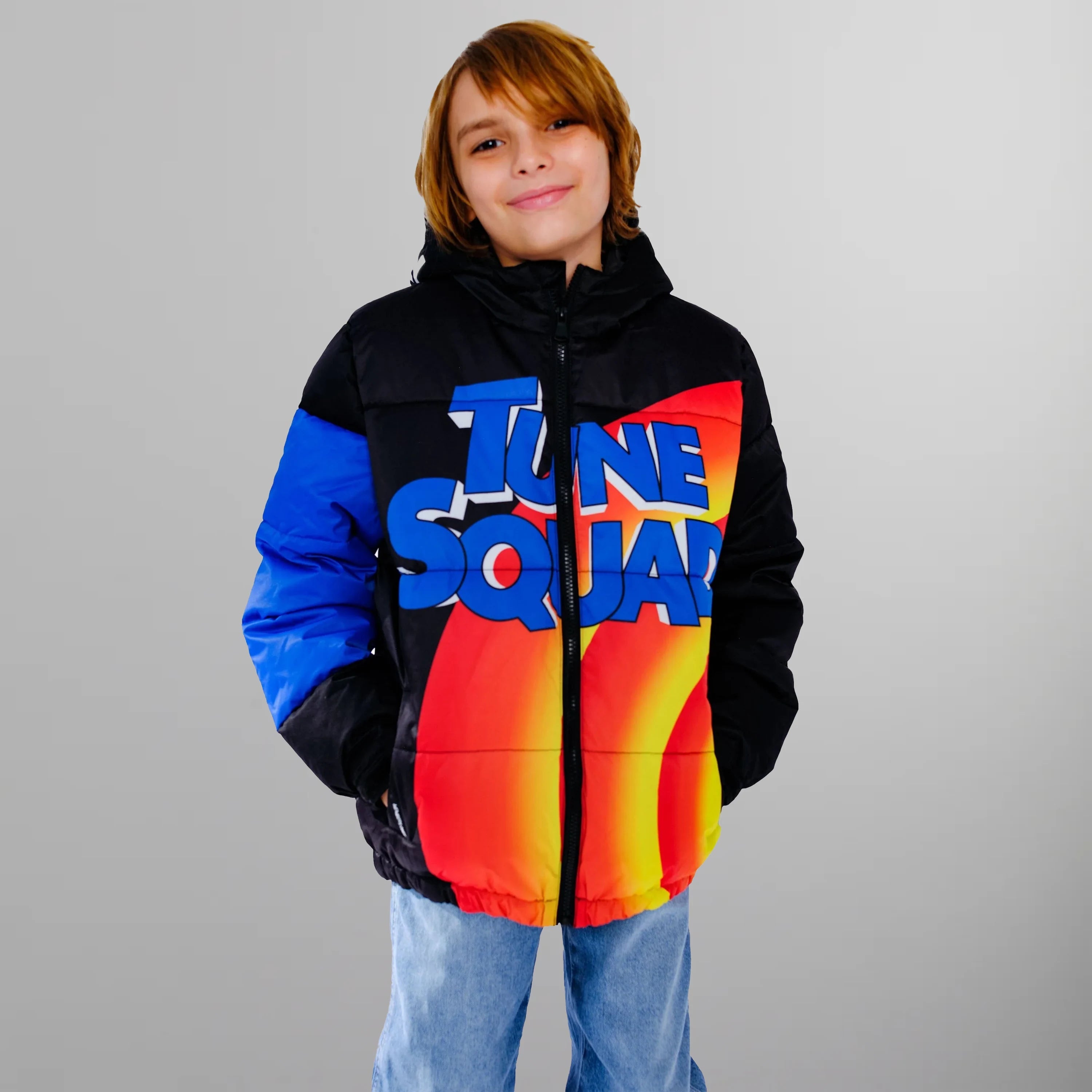 Boy's Tune Squad Puffer Jacket - FINAL SALE Boy's Jacket Members Only Black 4 