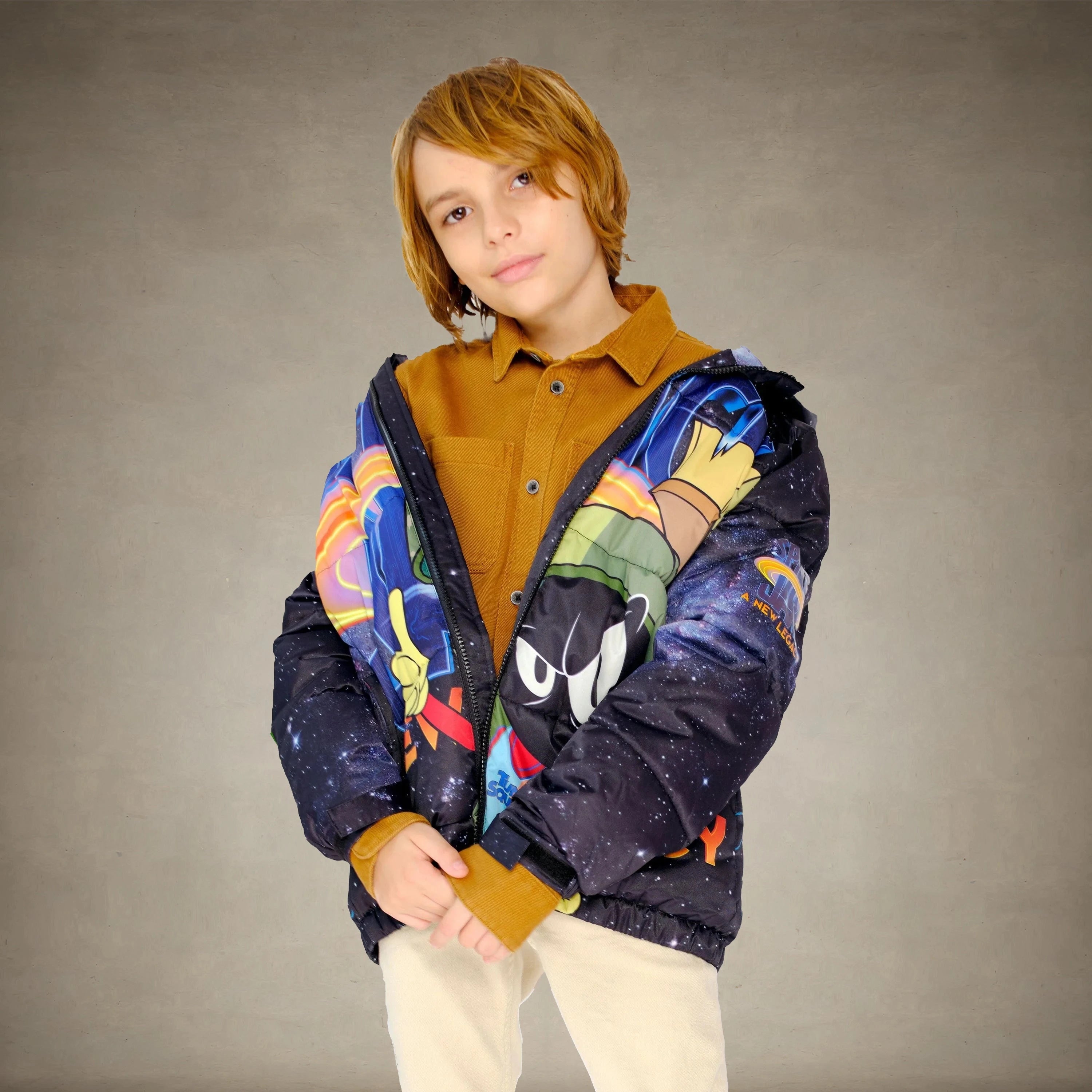 Boy's Space Jam Puffer Jacket - FINAL SALE Boy's Jacket Members Only® 