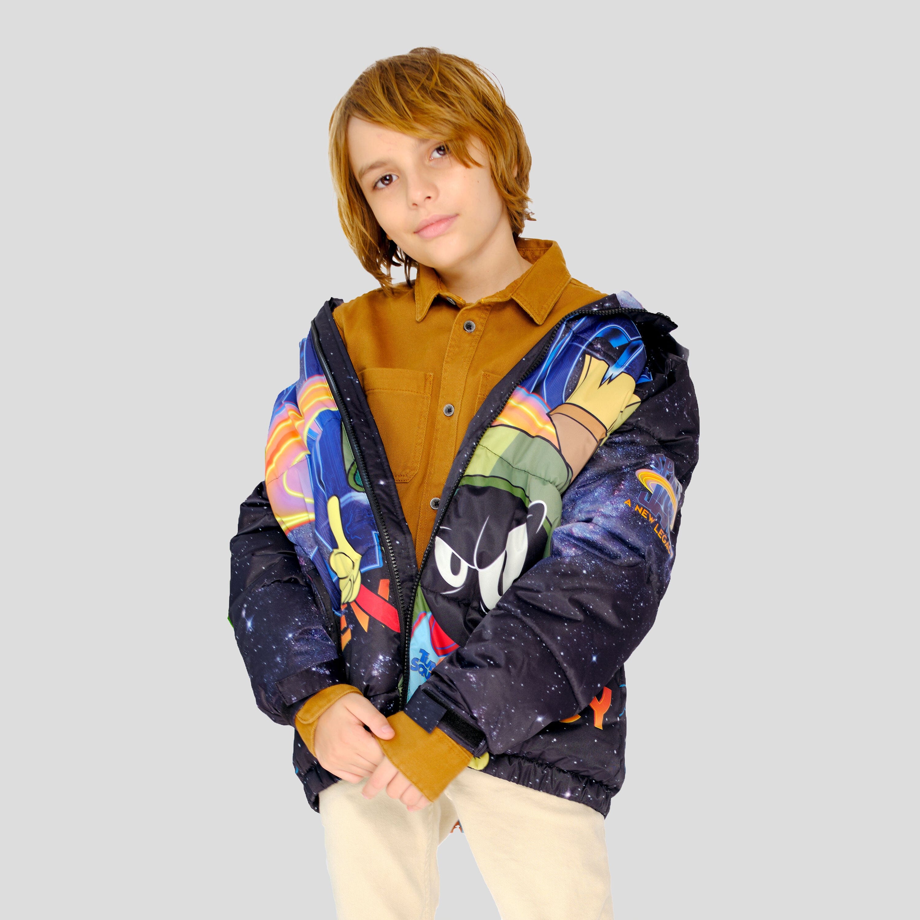 Boy's Space Jam Puffer Jacket - FINAL SALE Boy's Jacket Members Only 