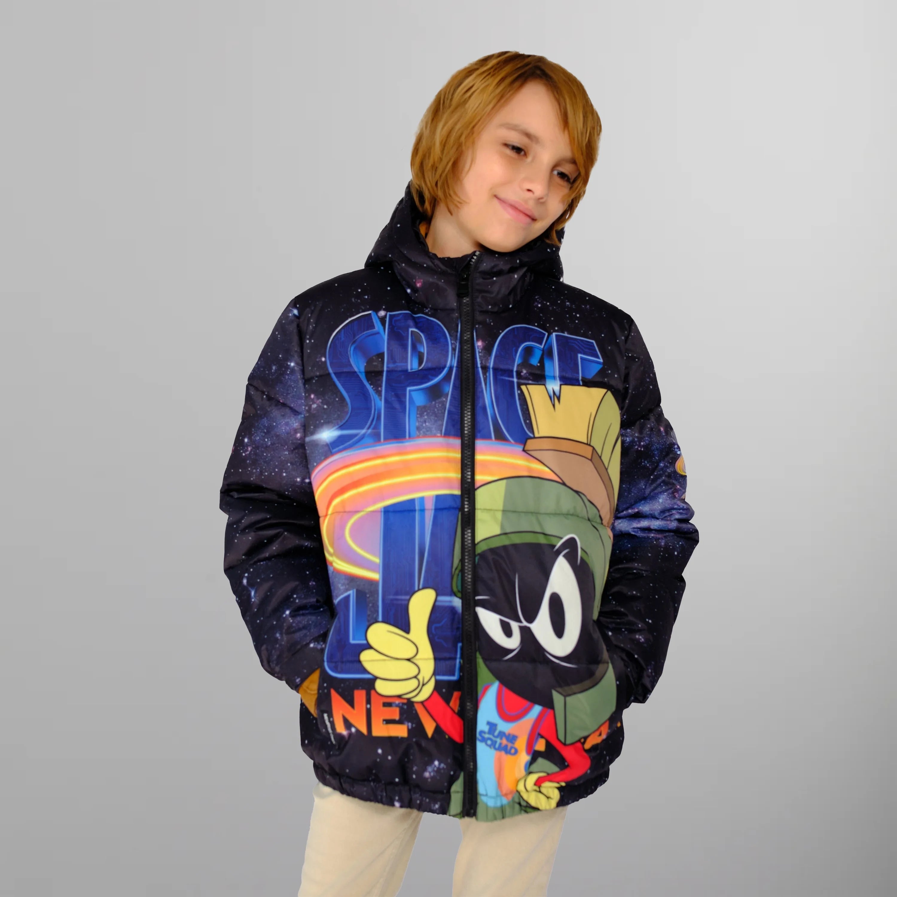 Boy's Space Jam Puffer Jacket - FINAL SALE Boy's Jacket Members Only 