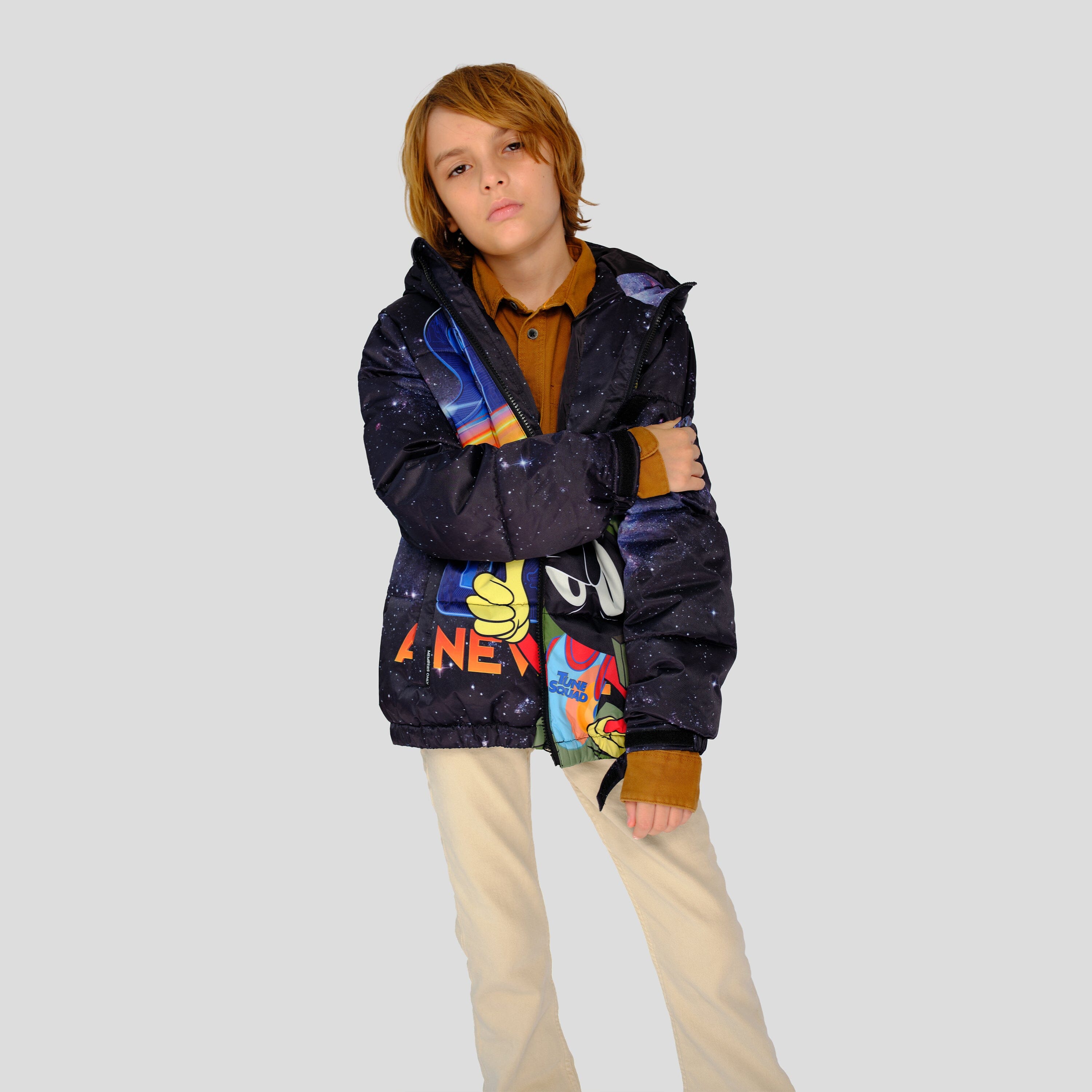 Boy's Space Jam Puffer Jacket - FINAL SALE Boy's Jacket Members Only 