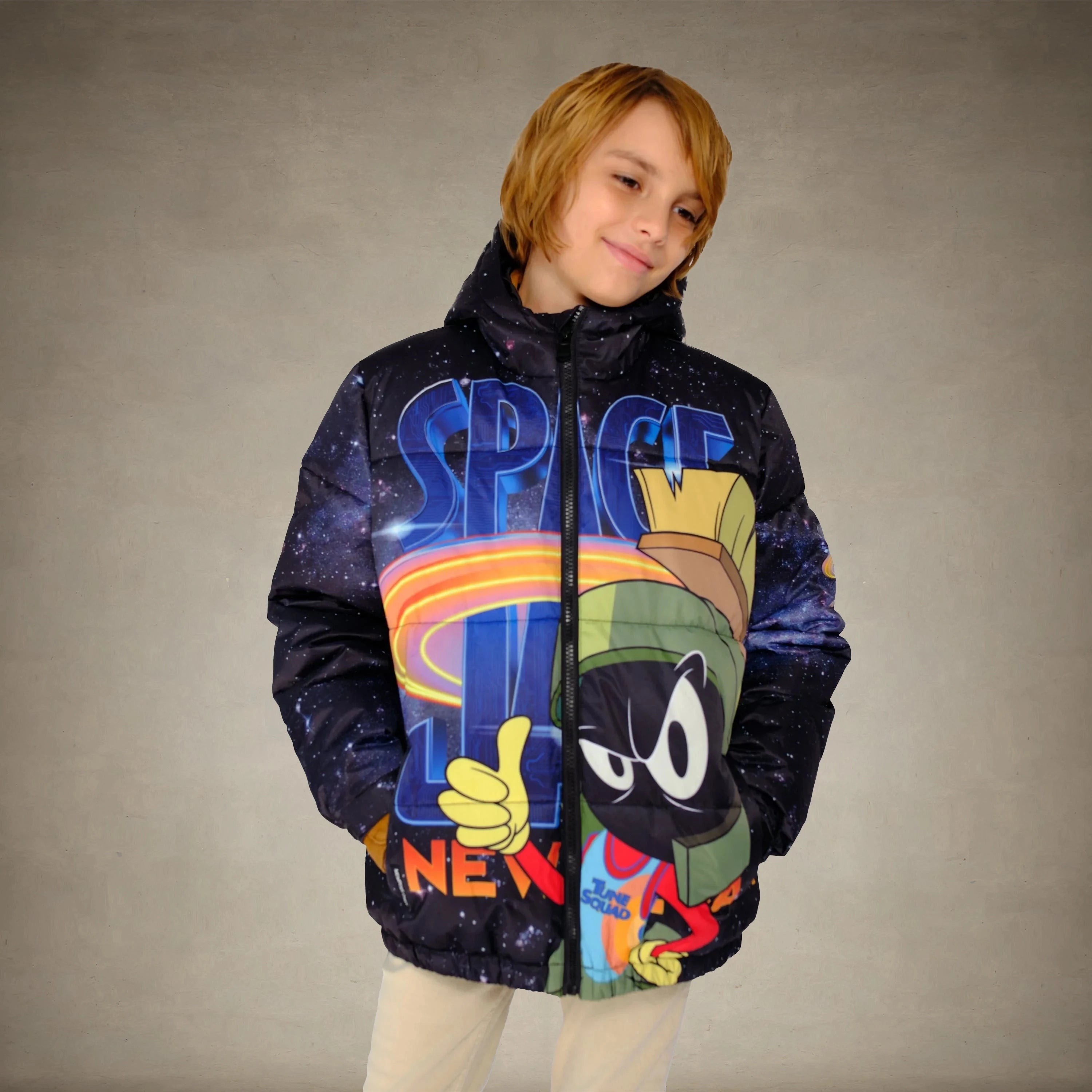 Boy's Space Jam Puffer Jacket - FINAL SALE Boy's Jacket Members Only® 