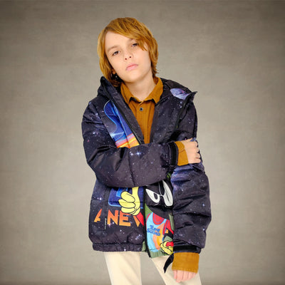 Boy's Space Jam Puffer Jacket - FINAL SALE Boy's Jacket Members Only® Galaxy 4 