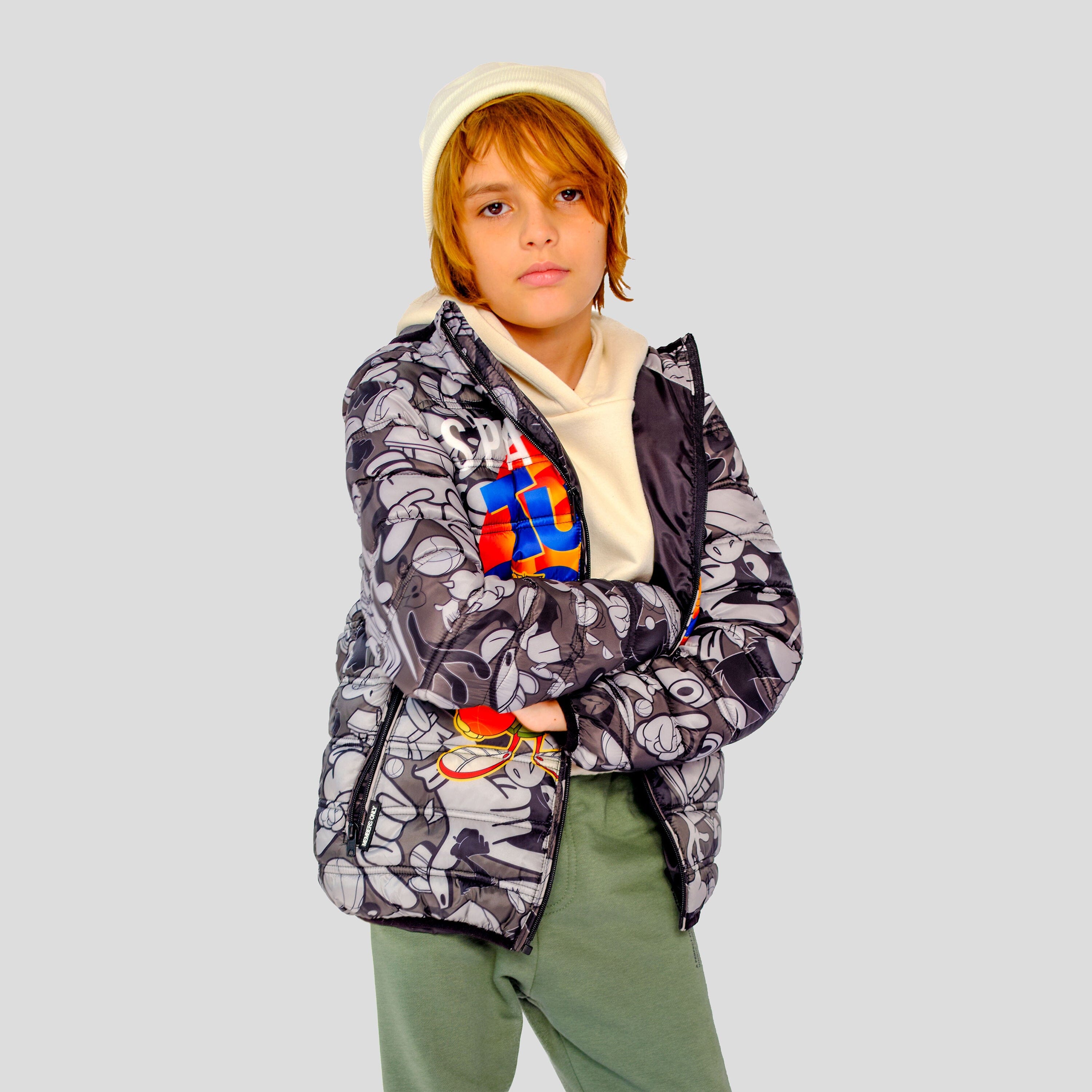 Boy's Packable Tune Squad Midweight Jacket - FINAL SALE Boy's Jacket Members Only 