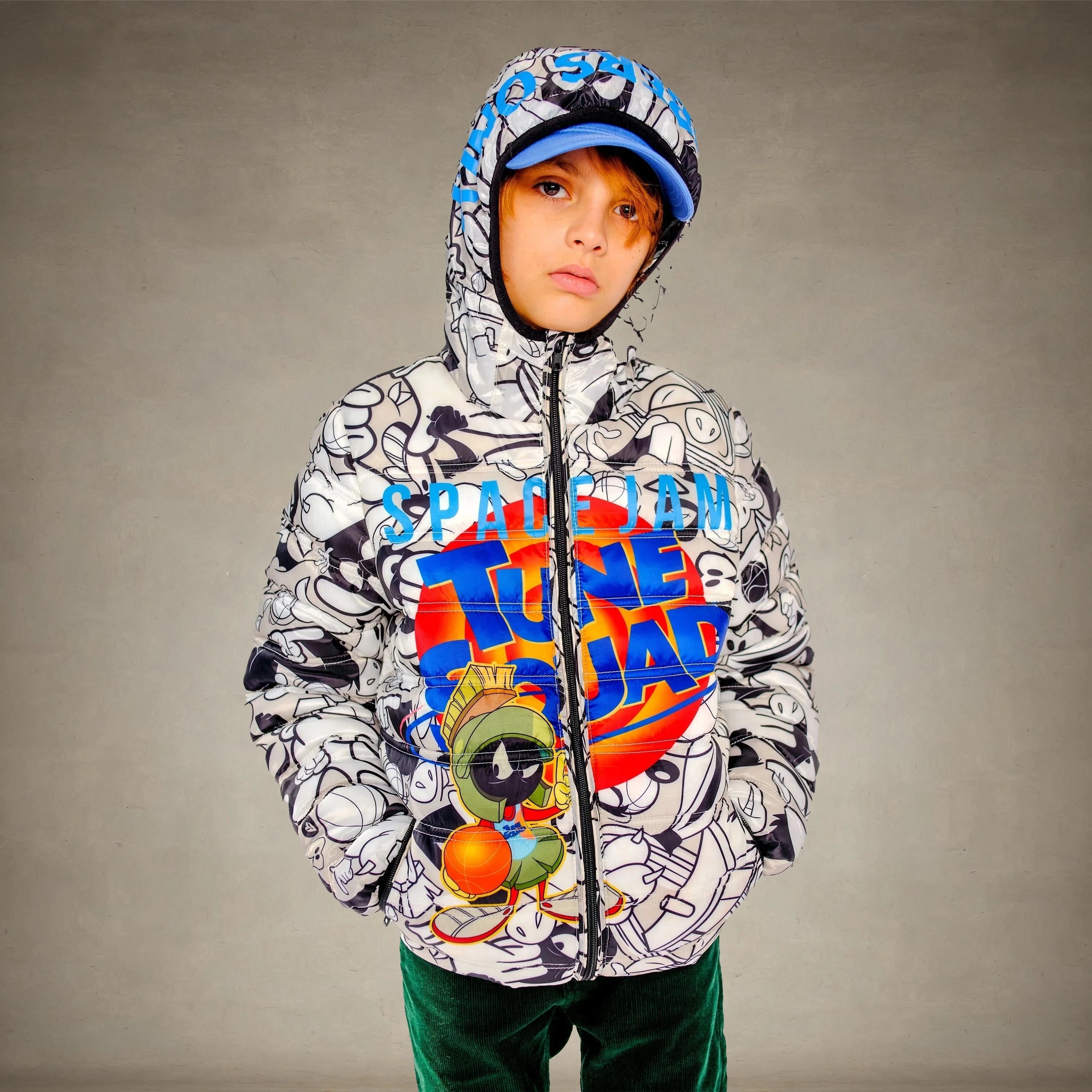 Boy's Packable Tune Squad Midweight Jacket - FINAL SALE Boy's Jacket Members Only® 