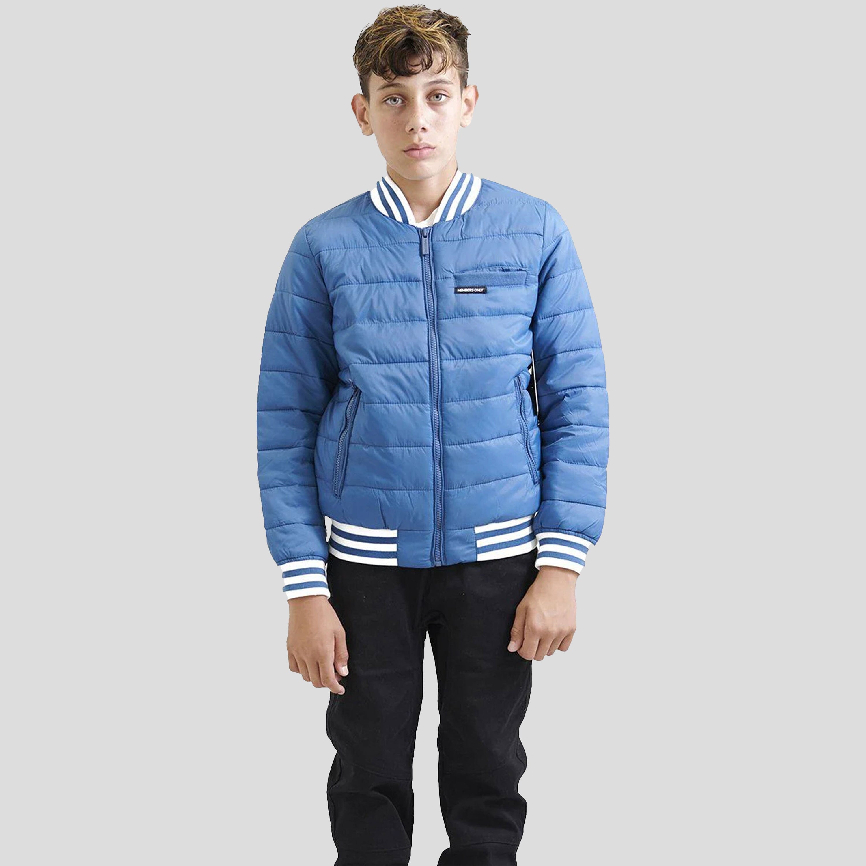 Boy's Down Blend Quilted Bomber Jacket - FINAL SALE Kid's Jackets Members Only 