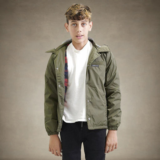 Boy's Coach Jacket with Fleece Hood - FINASL SALE