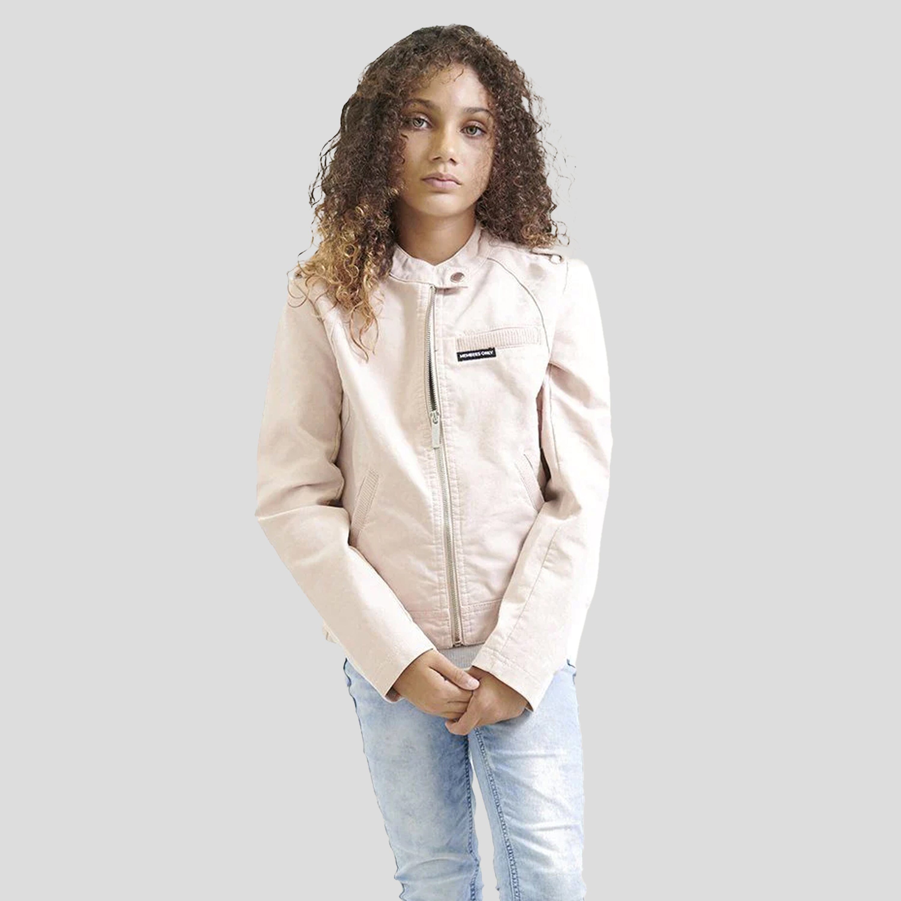 Girl's Iconic Moto Faux Suede Jacket - FINAL SALE Girl's Jacket Members Only 