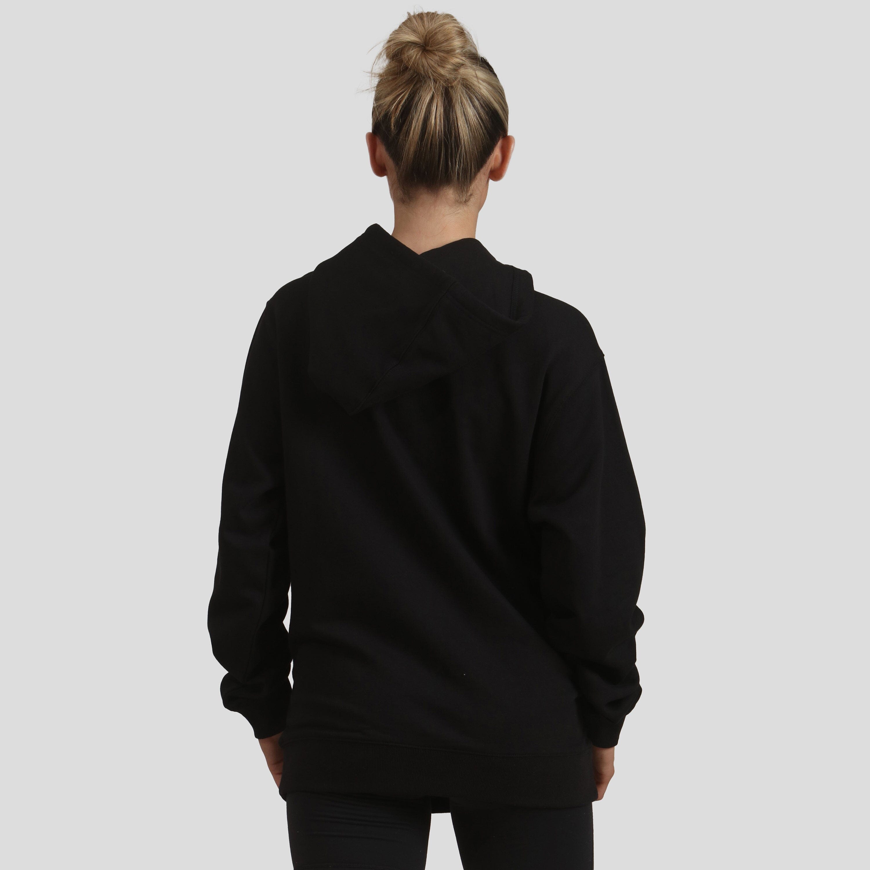 Members Only Women's Logan Oversized Hooded Sweatshirt - Black - 2X-Large