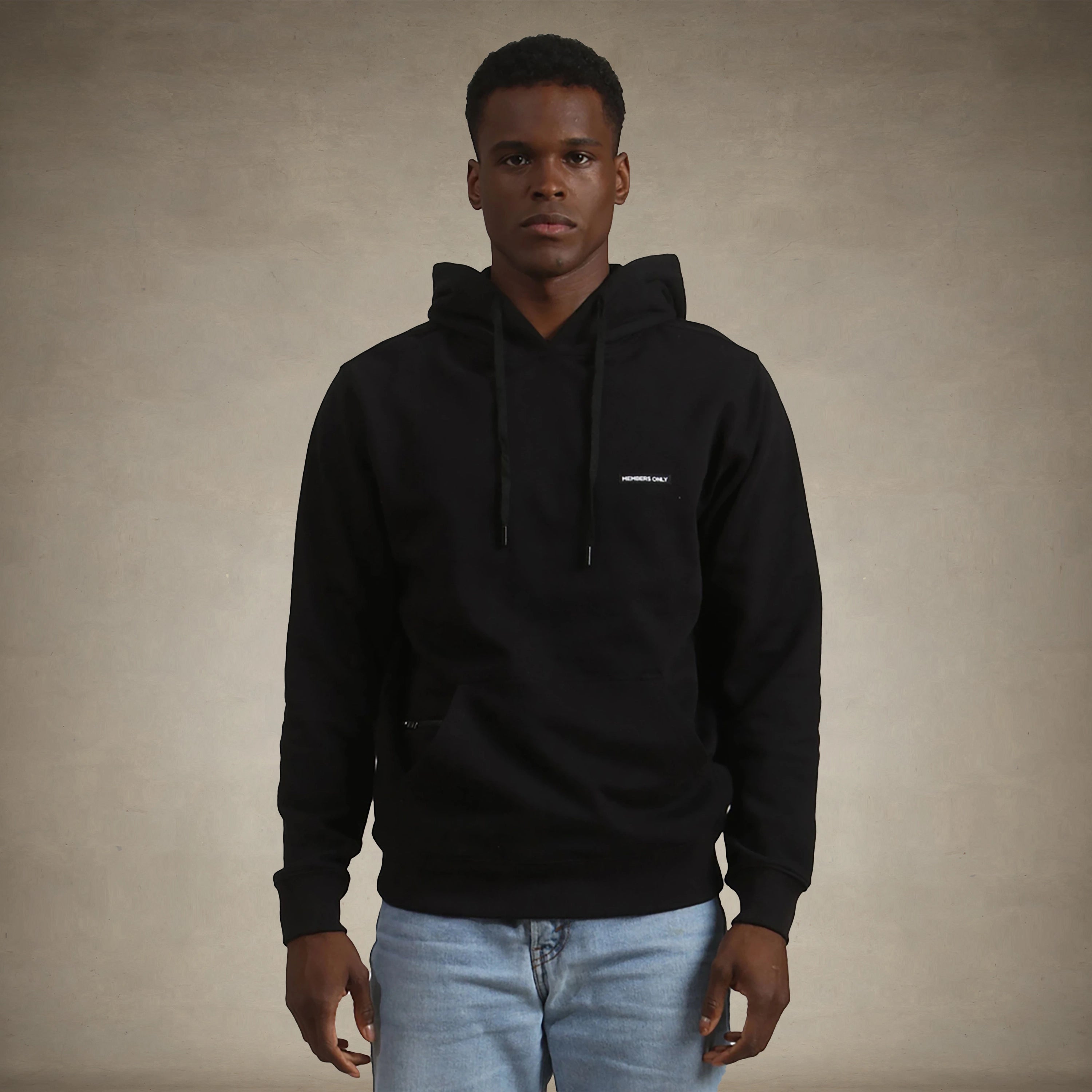 Men's Logan Hooded Sweatshirt Men's hoodies & sweatshirts Members Only® Black Small 