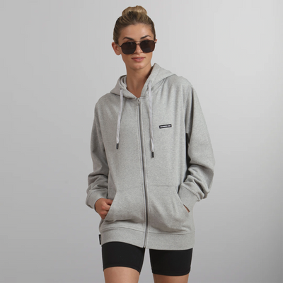 Women's Brooklyn Zip-Up Oversized Hoodie Women's hoodies & sweatshirts Members Only Grey Small 