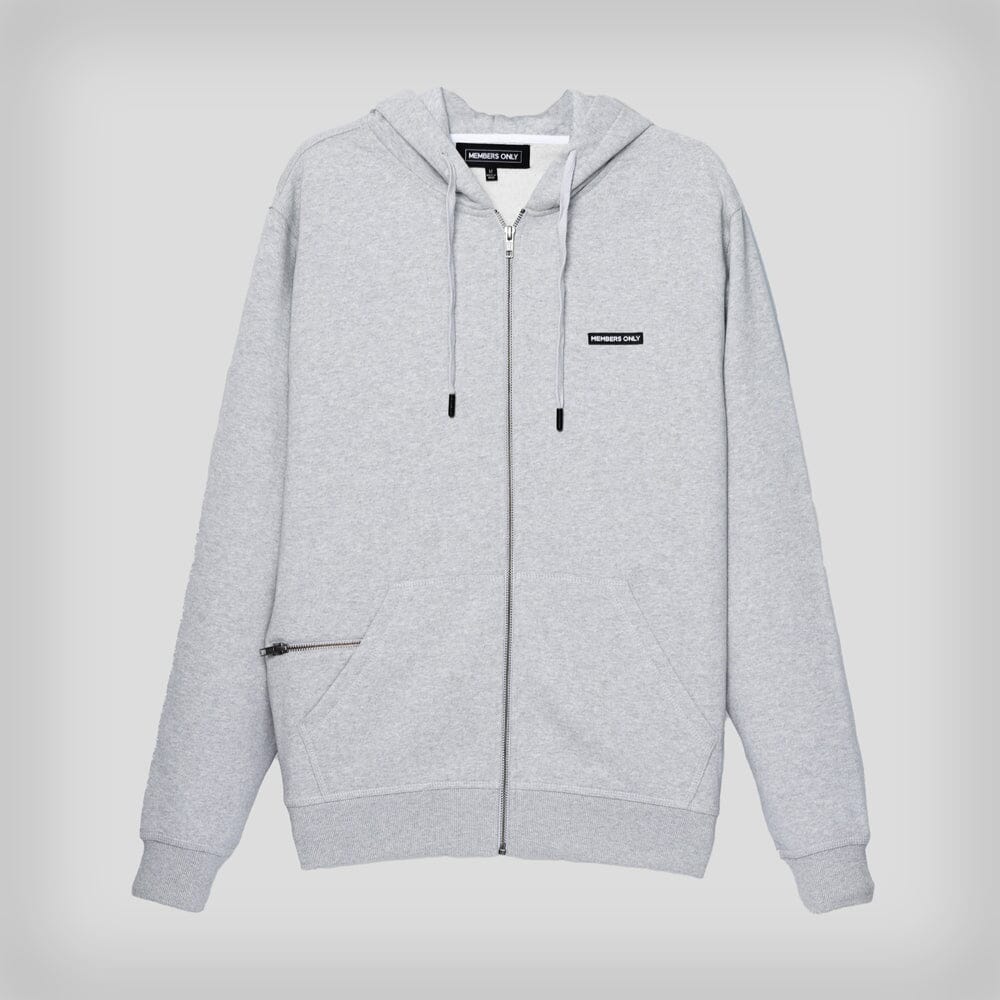 Men's Brooklyn Zip-Up Hoodie Men's hoodies & sweatshirts Members Only Grey Small 
