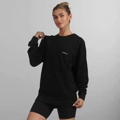 Women's Preston Crew Neck Oversized Sweatshirt Women's hoodies & sweatshirts Members Only Black Small 