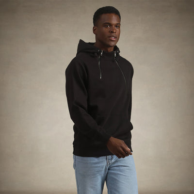 Men's Taylor Double Zipper Pullover Hoodie Men's hoodies & sweatshirts Members Only® Black Small 