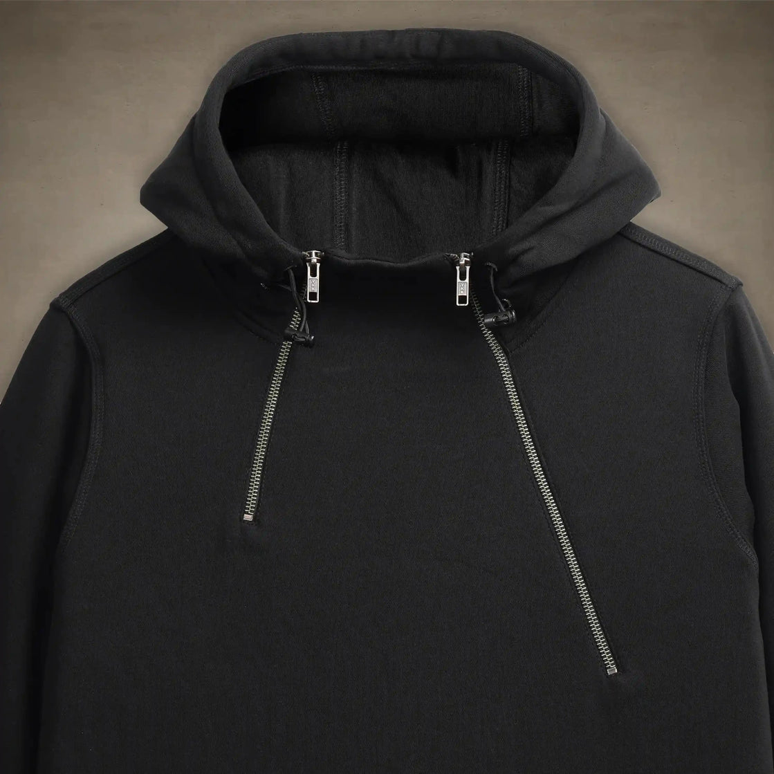 トップス Jent Louis Double Zip Hoodie Black L Double Zip Hoodie – Jent Louis