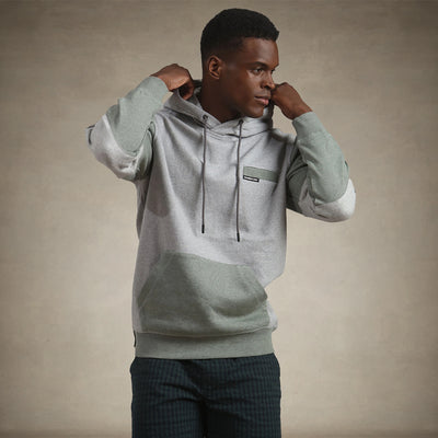 Men's Drew Colorblock Hooded Sweatshirt Men's hoodies & sweatshirts Members Only® ASH Small 