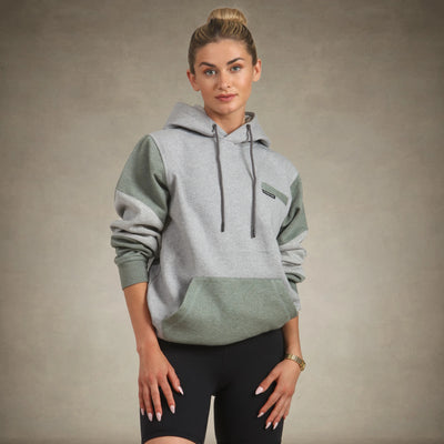 Women's Drew Colorblock Oversized Hooded Sweatshirt Women's hoodies & sweatshirts Members Only® Charcoal Small 