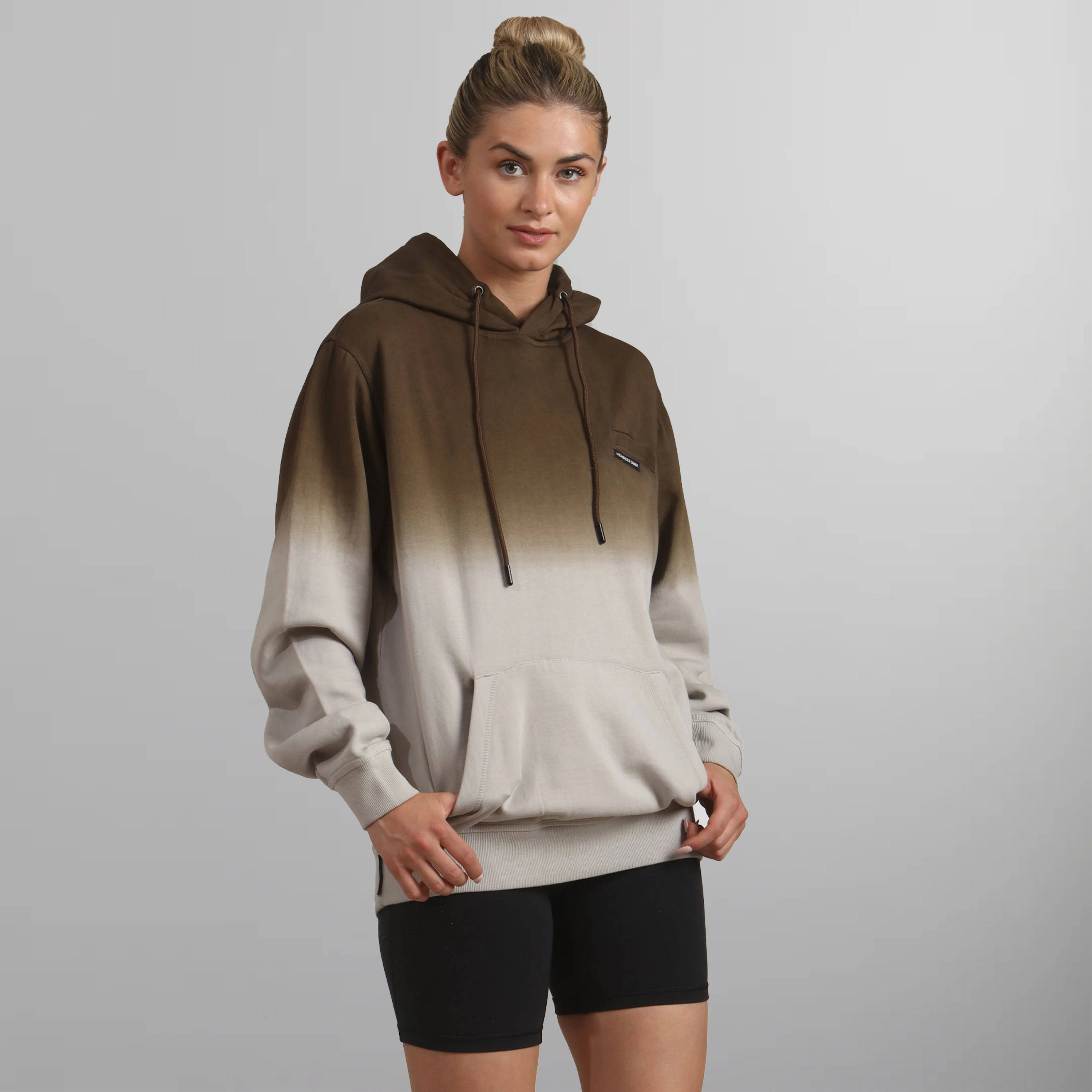 Women's Emerson Ombre Oversized Hooded Sweatshirt Women's hoodies & sweatshirts Members Only Sand Small 