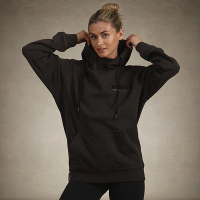 Women's Jayden Colorblock Oversized Hooded Sweatshirt Women's hoodies & sweatshirts Members Only® Charcoal Small 