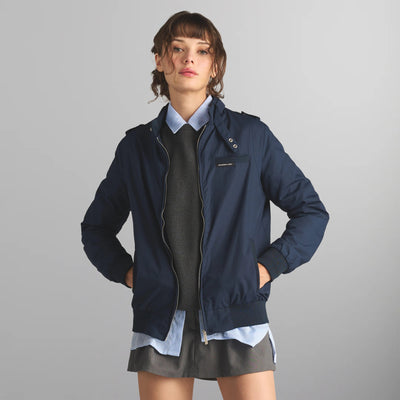 Women's Classic Iconic Racer Jacket (Slim Fit) Women's Iconic Jacket Members Only | Navy