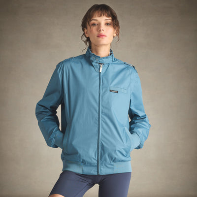 Women's Classic Iconic Racer Jacket (Slim Fit) Women's Iconic Jacket Members Only® Slate X-Small 