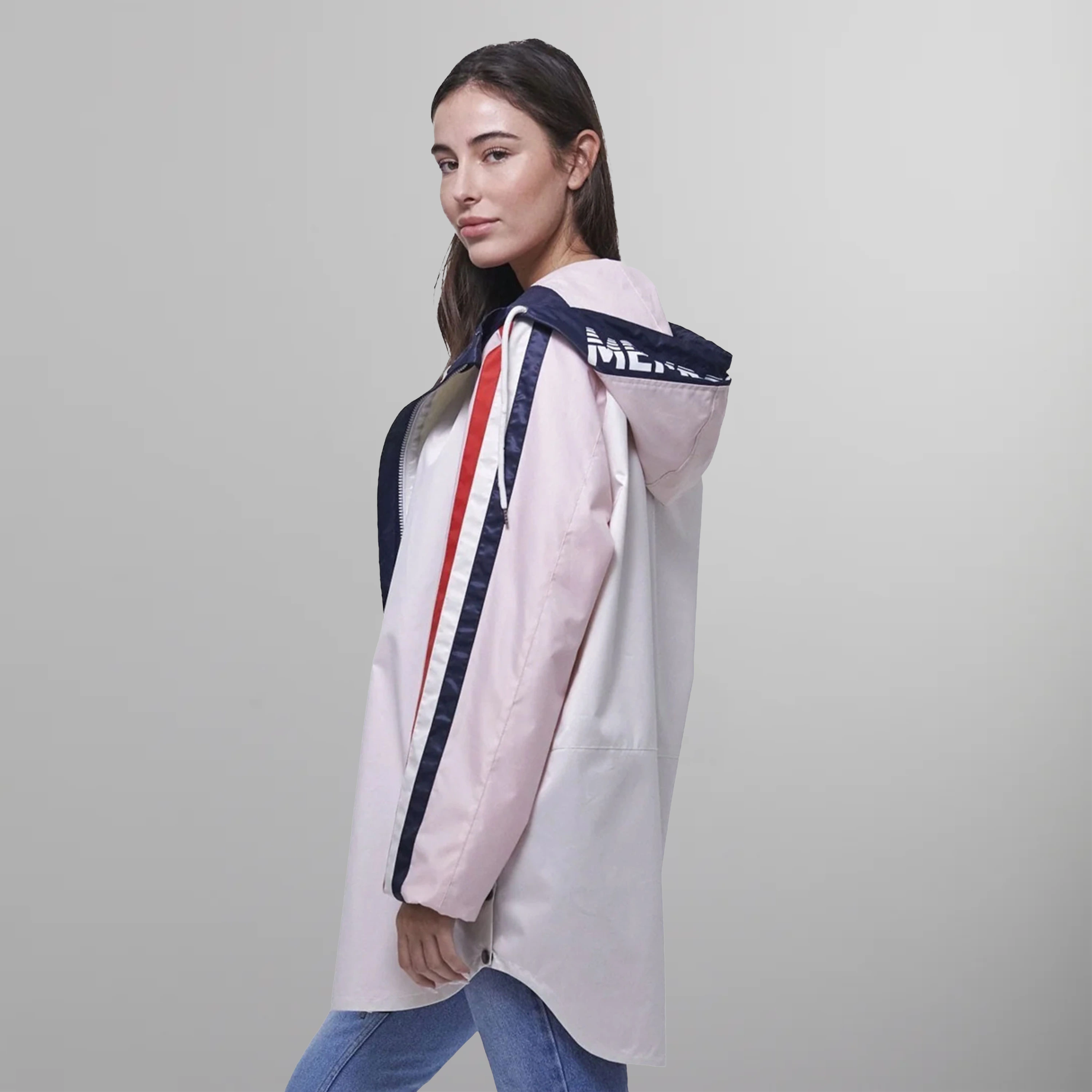 Women's Long Satin Twill Jacket - FINAL SALE Womens Jacket Members Only 