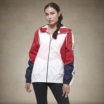 Women's Color Block Poly Taslon Zip Front Jacket - FINAL SALE Womens Jacket Members Only 