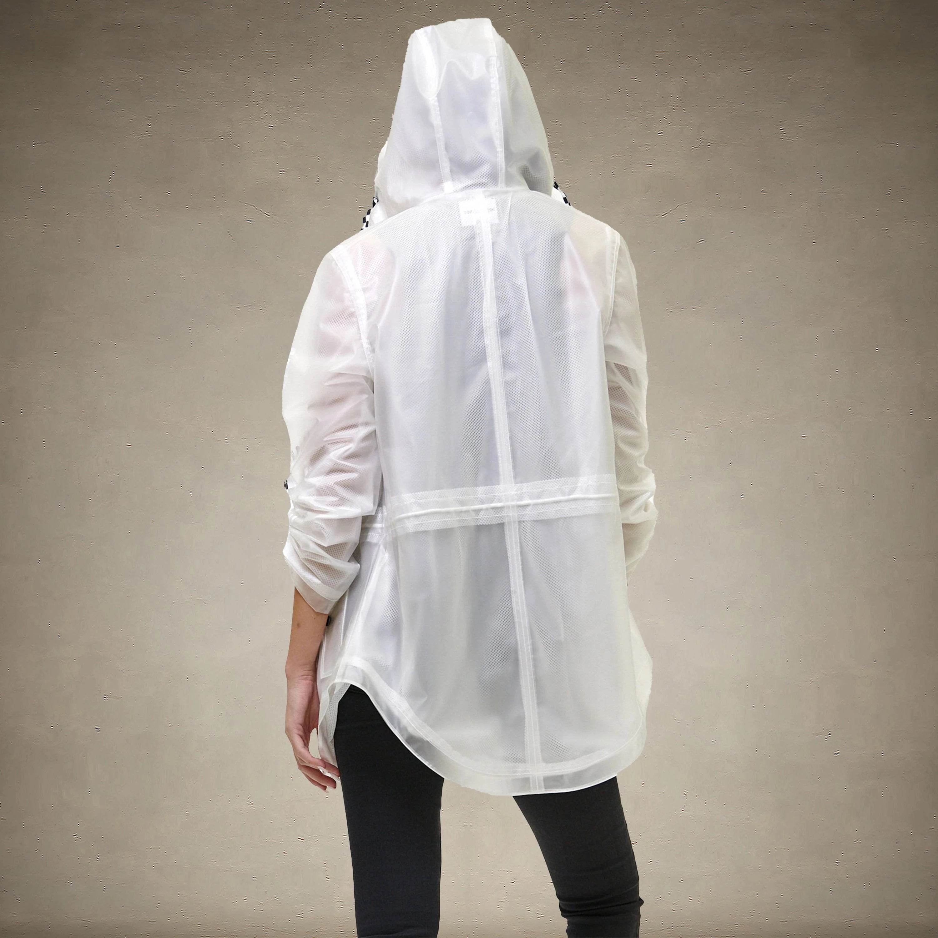 Women's Translucent Long Jacket - FINAL SALE Womens Jacket Members Only® 