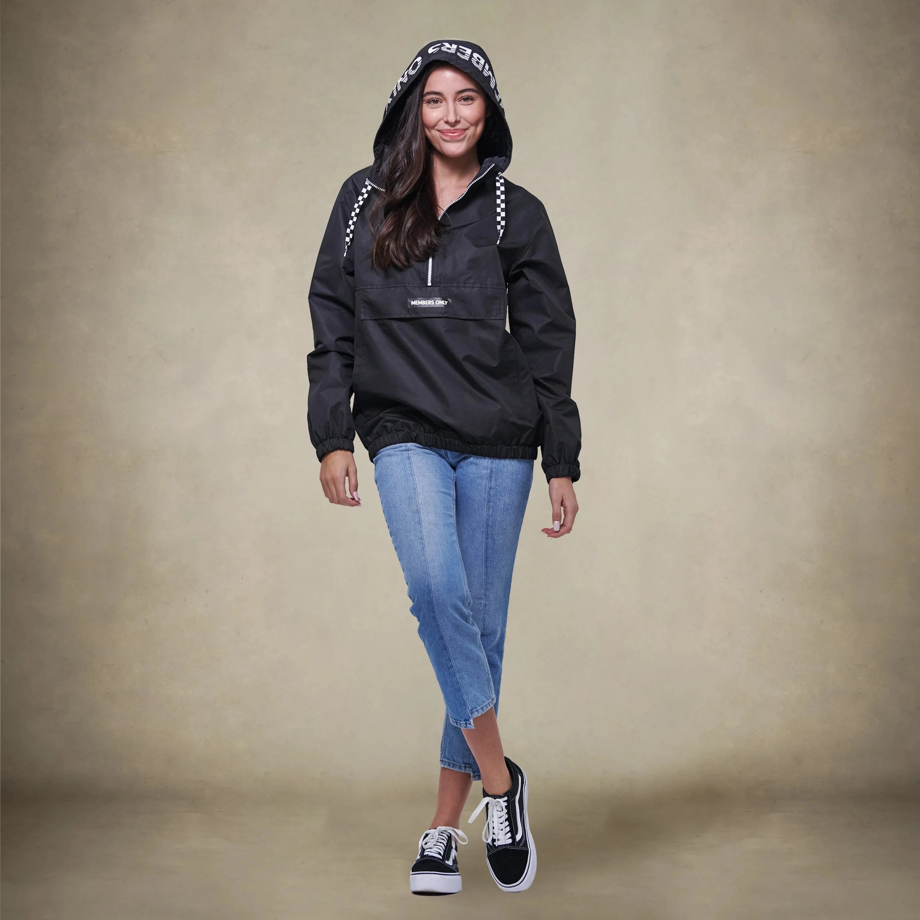 Women's Poly Taslon Pullover Jacket with hood - FINAL SALE Womens Jacket Members Only® 