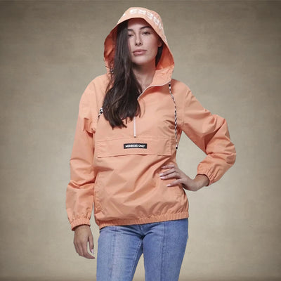 Women's Poly Taslon Pullover Jacket with hood - FINAL SALE Womens Jacket Members Only 