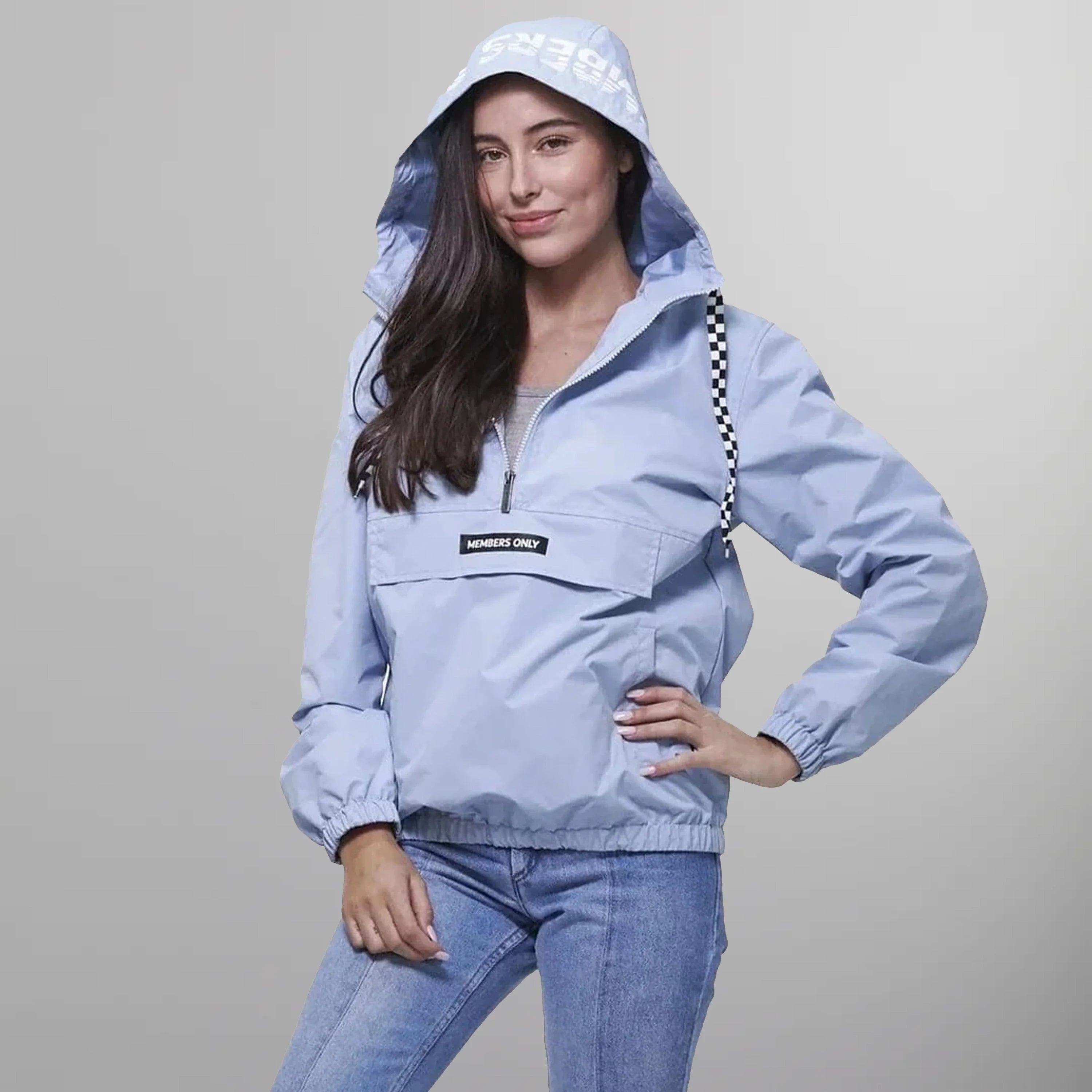 Women's Poly Taslon Pullover Jacket with hood - FINAL SALE Womens Jacket Members Only 