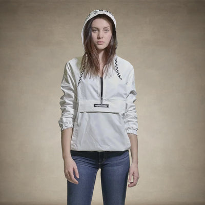 Women's Poly Taslon Pullover Jacket with hood - FINAL SALE Womens Jacket Members Only® White X-Small 