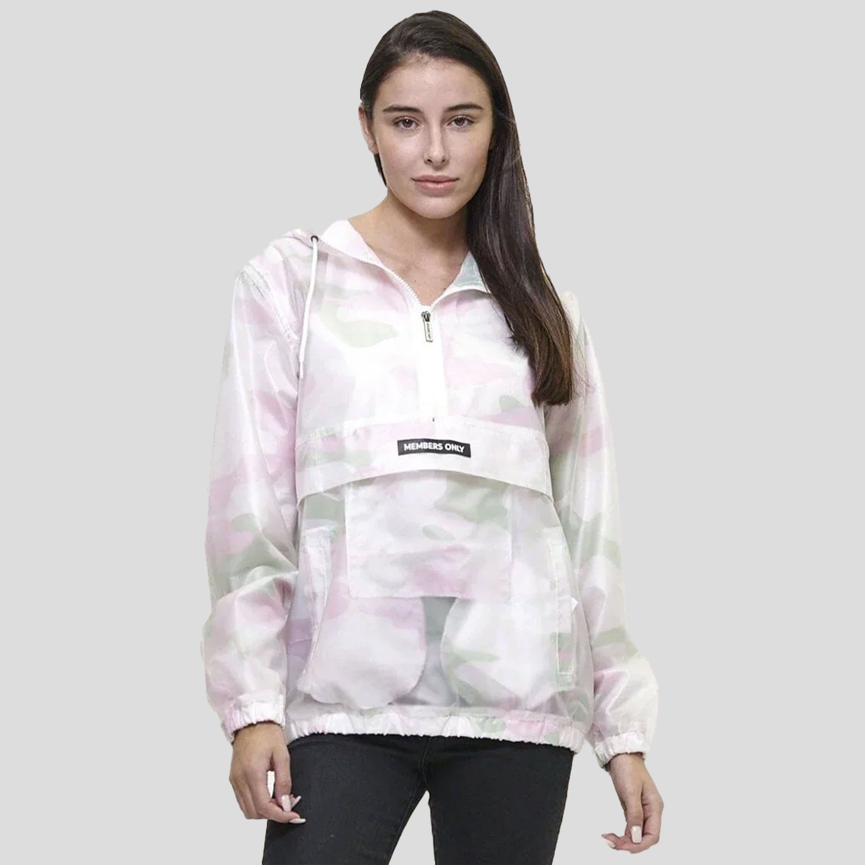 Women's Translucent Pullover Jacket with hood - FINAL SALE Womens Jacket Members Only 