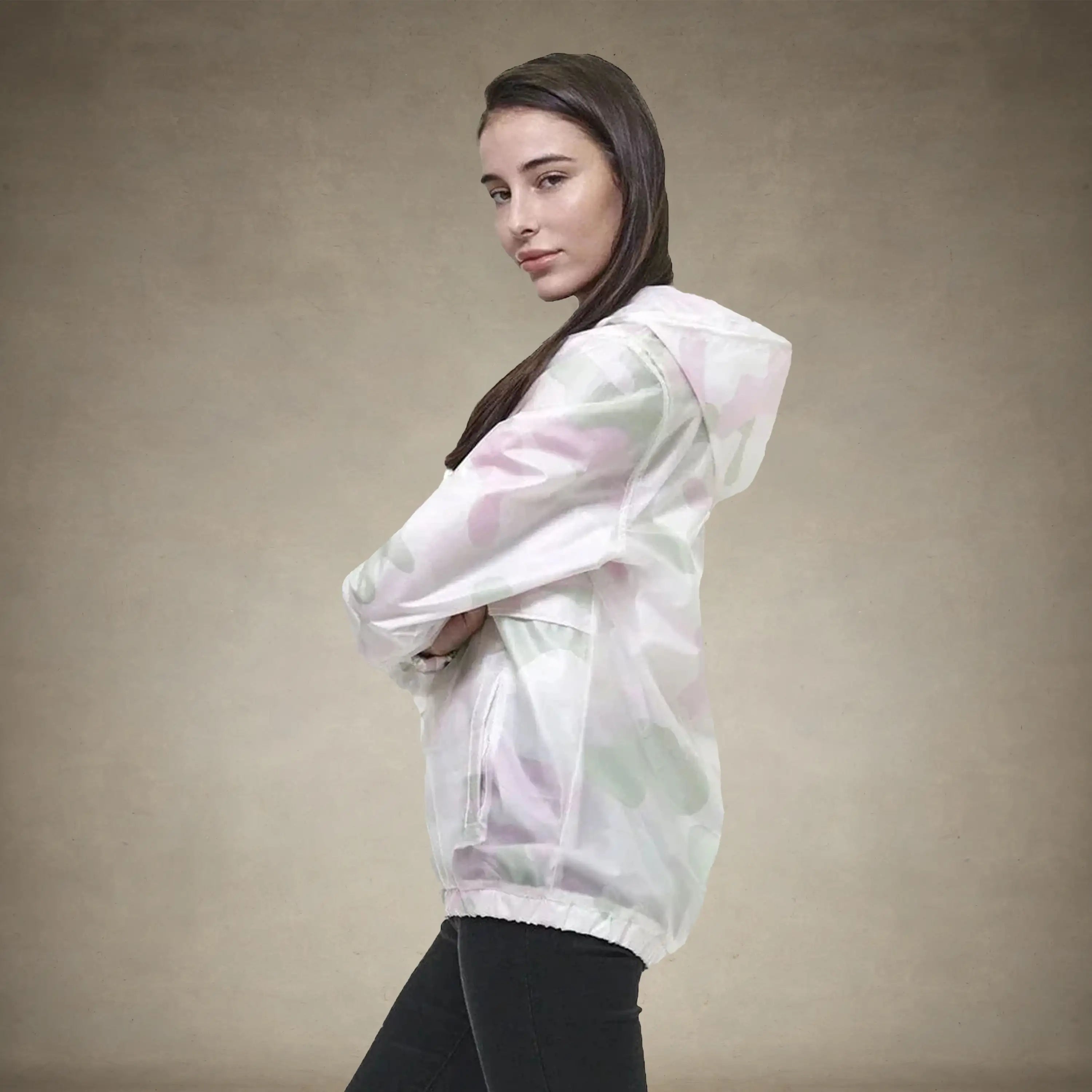 Women's Translucent Pullover Jacket with hood - FINAL SALE