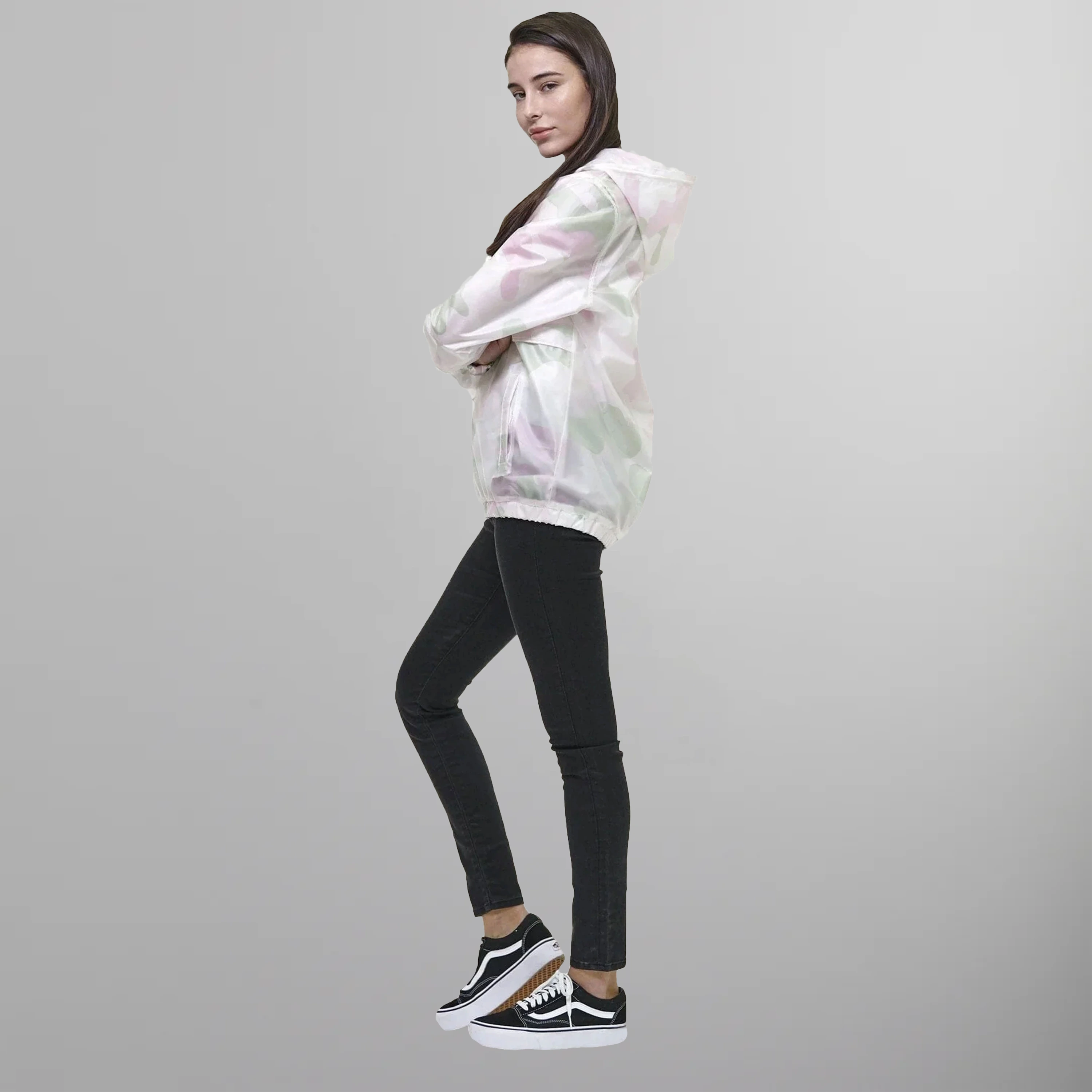 Women's Translucent Pullover Jacket with hood - FINAL SALE Womens Jacket Members Only 