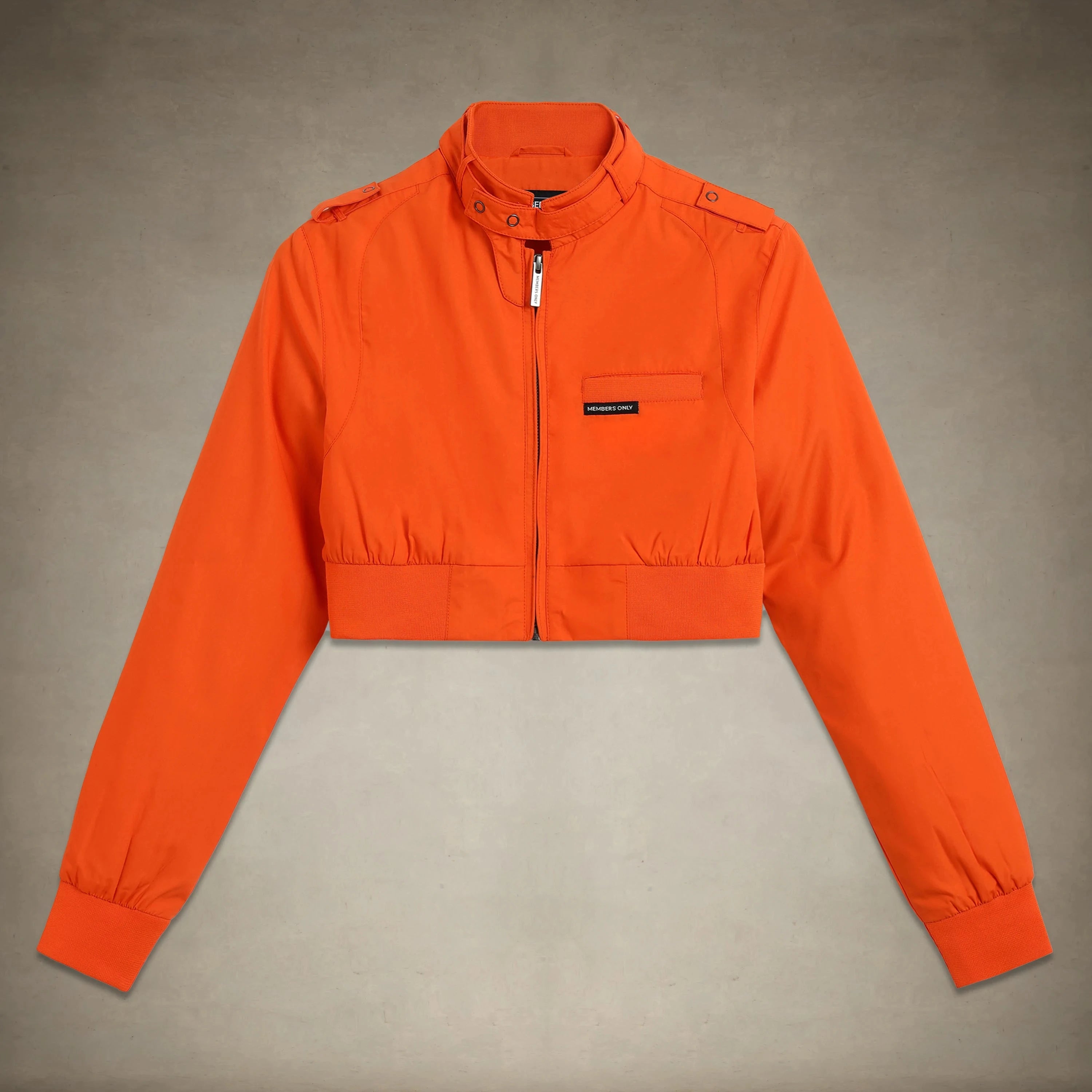 Women's Mini Cropped Racer Jacket Women's Iconic Jacket Members Only® 