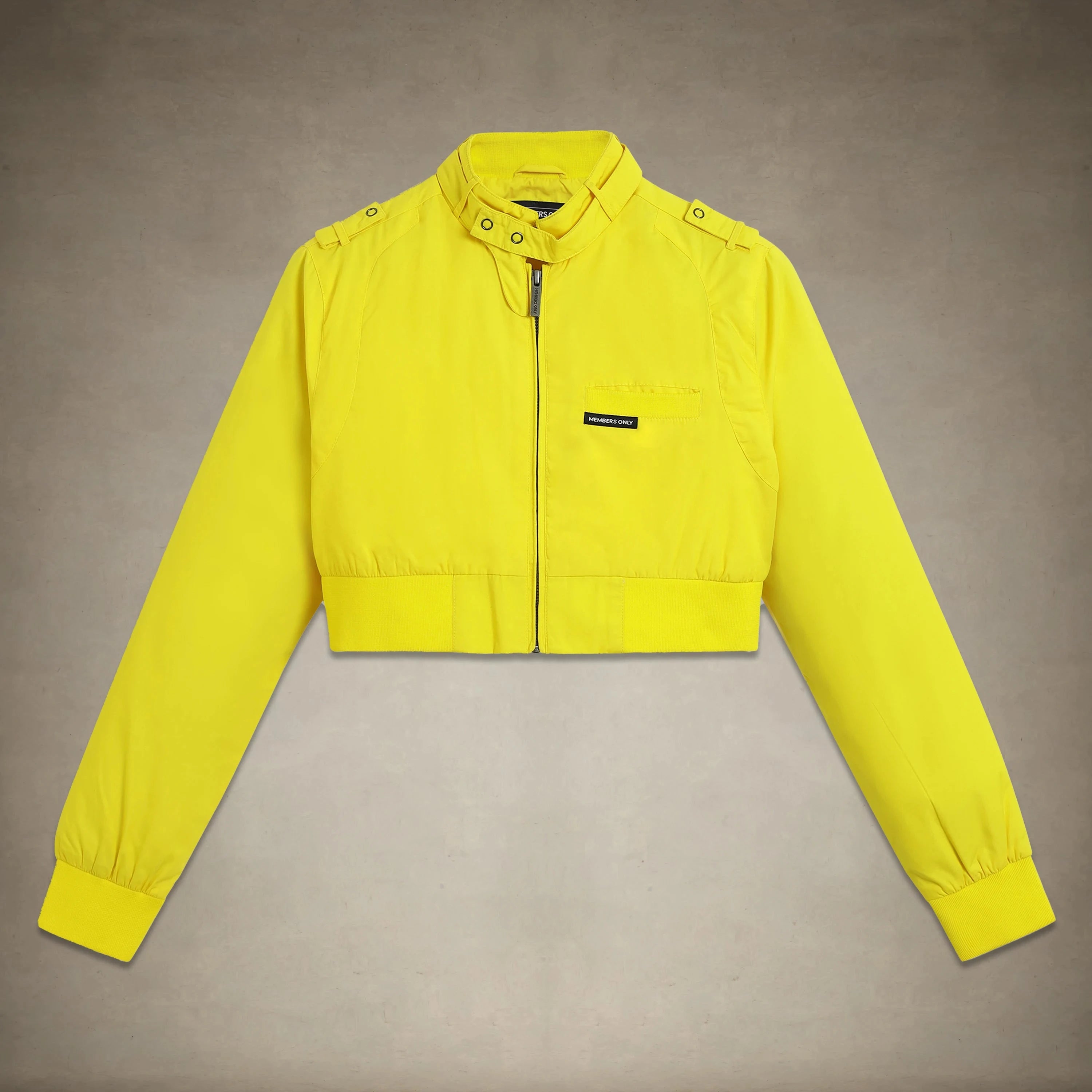 Women's Mini Cropped Racer Jacket Women's Iconic Jacket Members Only® 