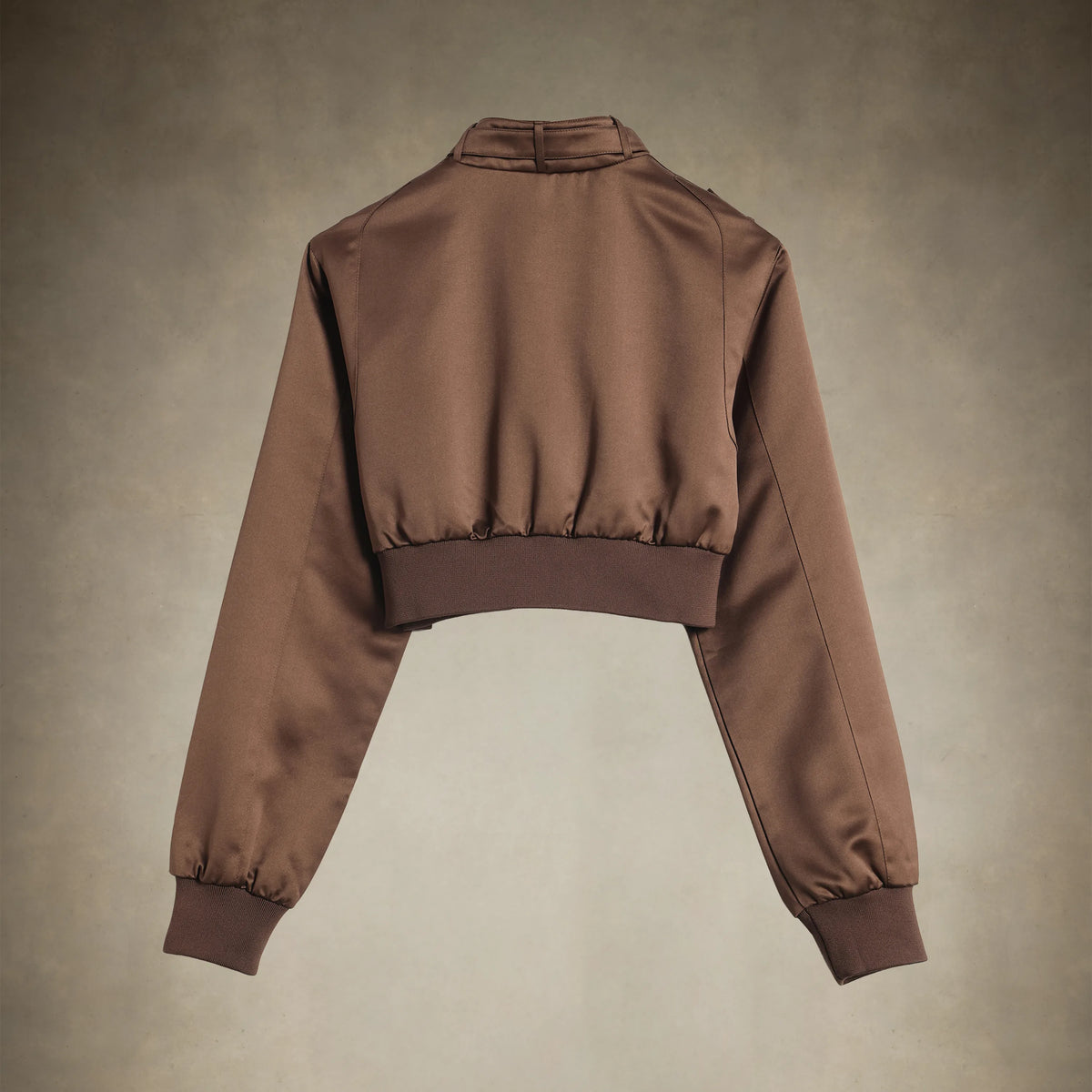 Women's Cropped Classic Satin Iconic Racer Jacket