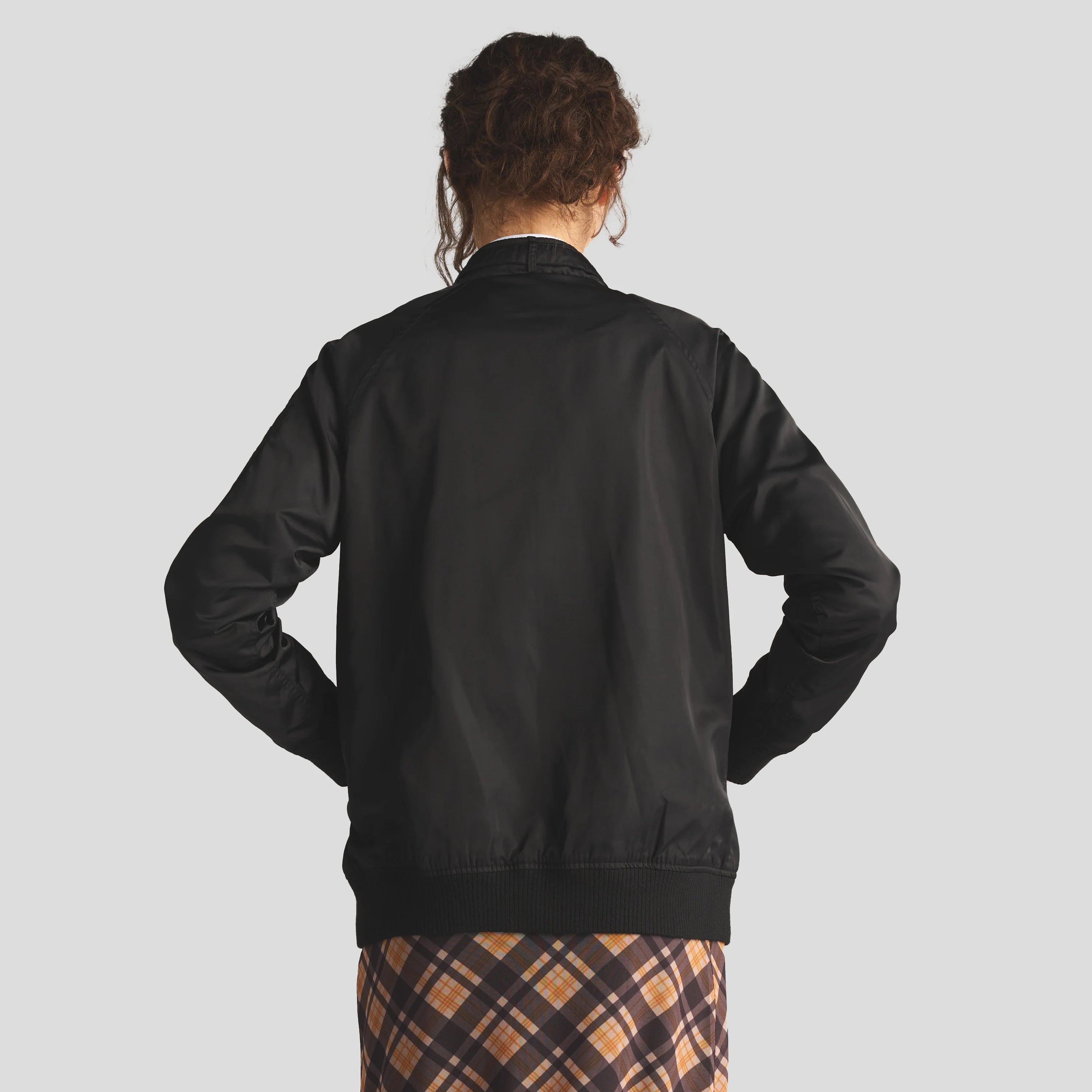 Women's Satin Bomber Jacket Women's Iconic Jacket Members Only 