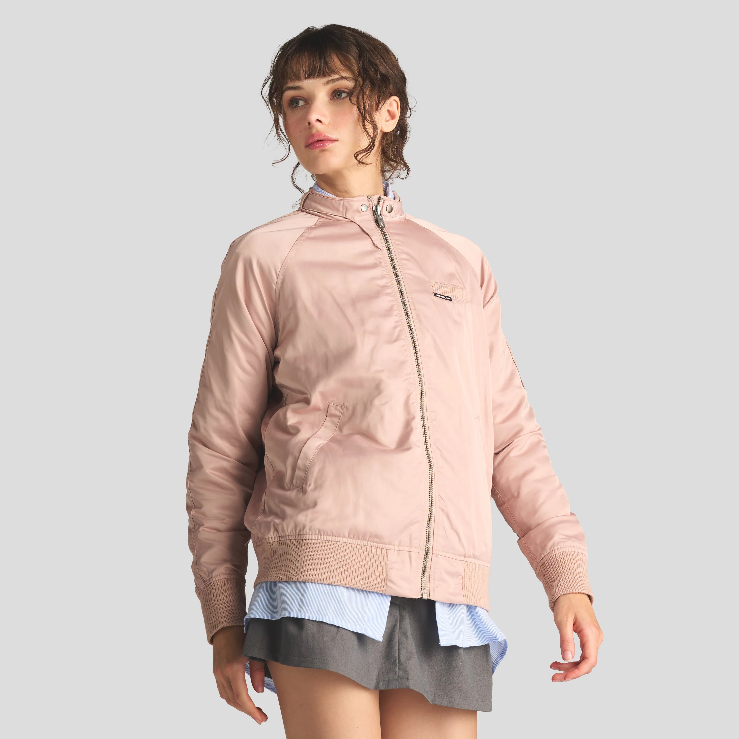 Women's Satin Bomber Jacket Women's Iconic Jacket Members Only 