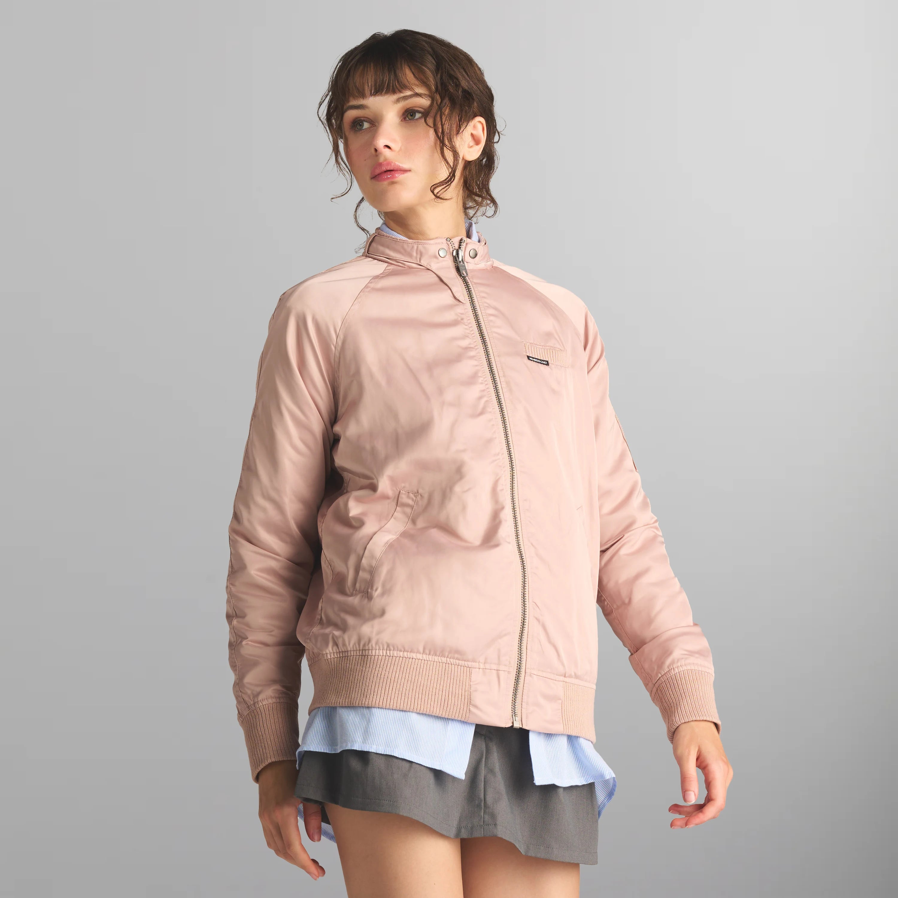 Women's Satin Bomber Jacket Women's Iconic Jacket Members Only 