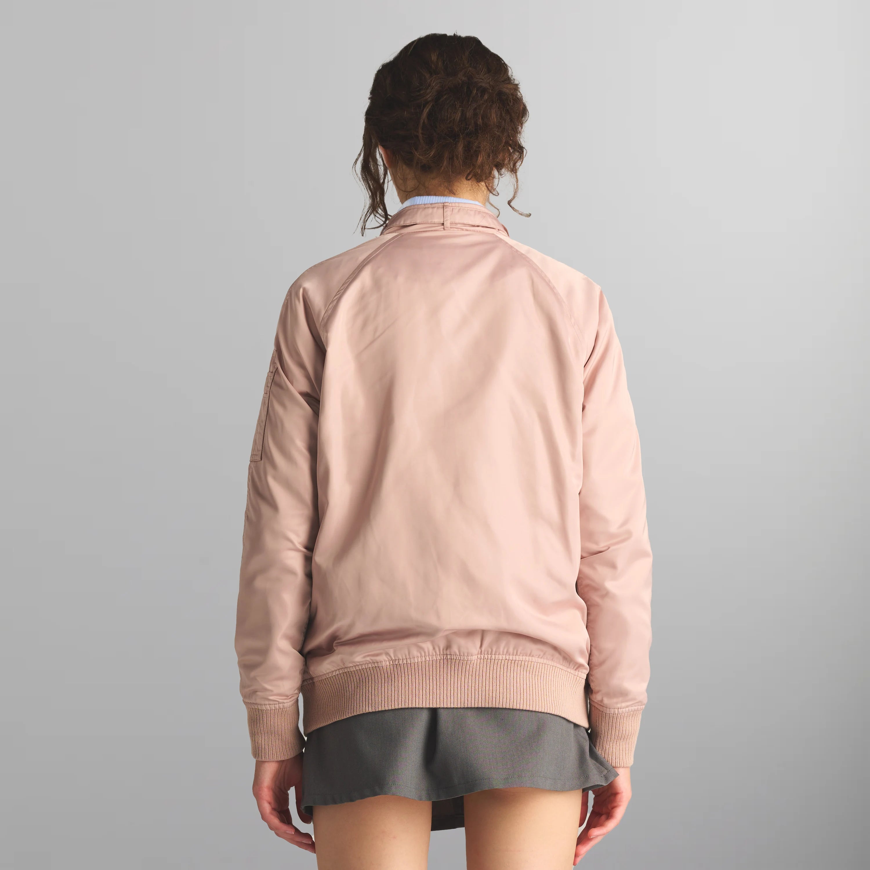 Women's Satin Bomber Jacket Women's Iconic Jacket Members Only 