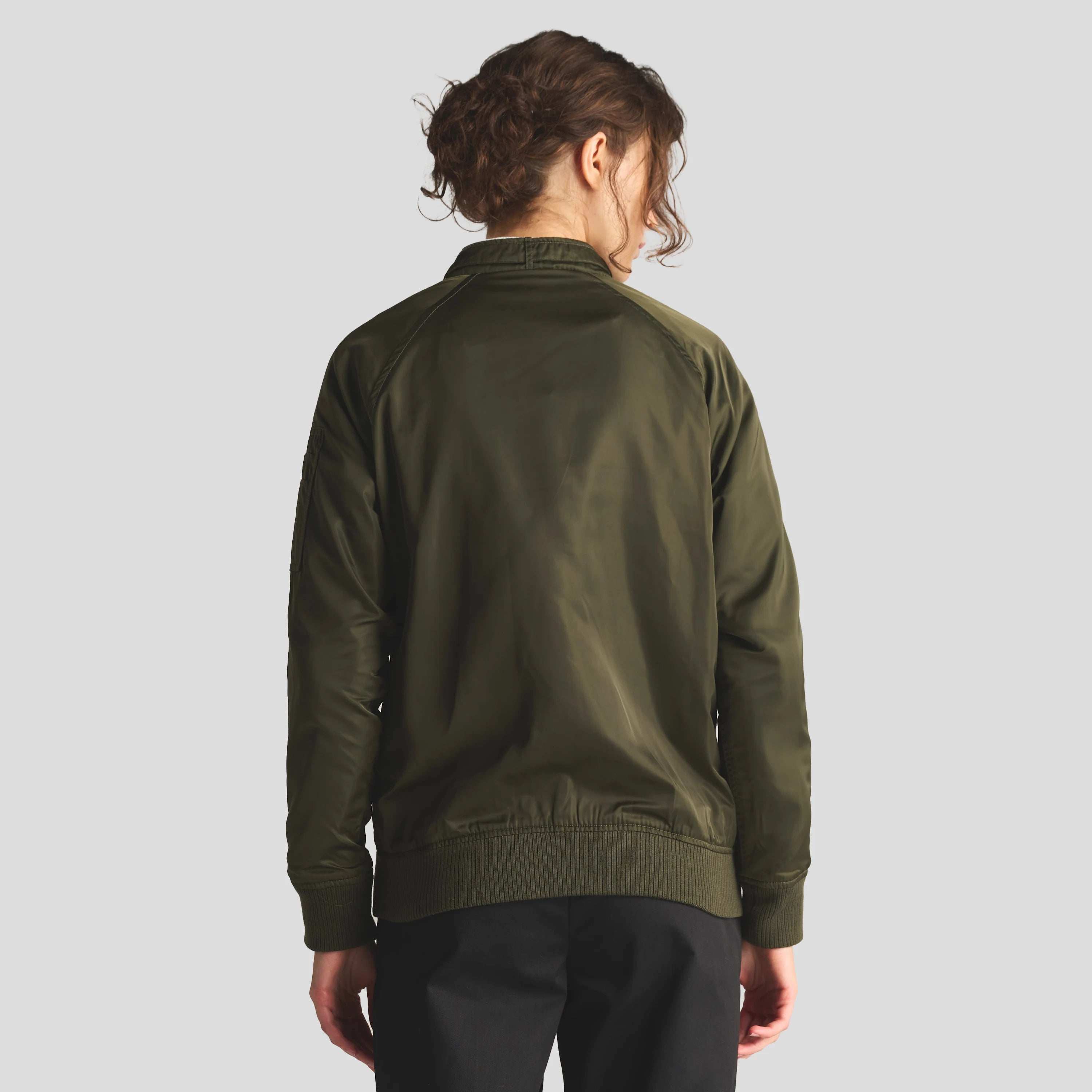 Women's Satin Bomber Jacket Women's Iconic Jacket Members Only 