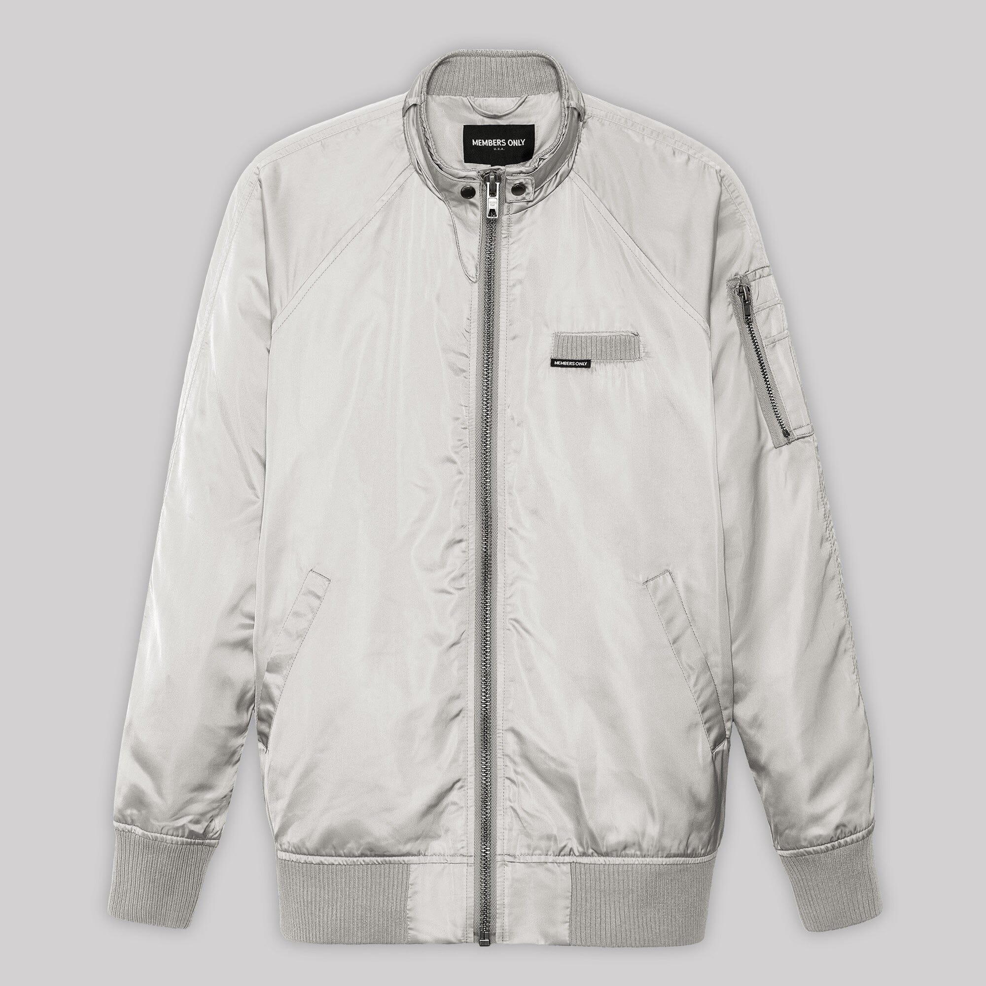 Washed Satin Boyfriend Jacket | Members Only – Members Only®