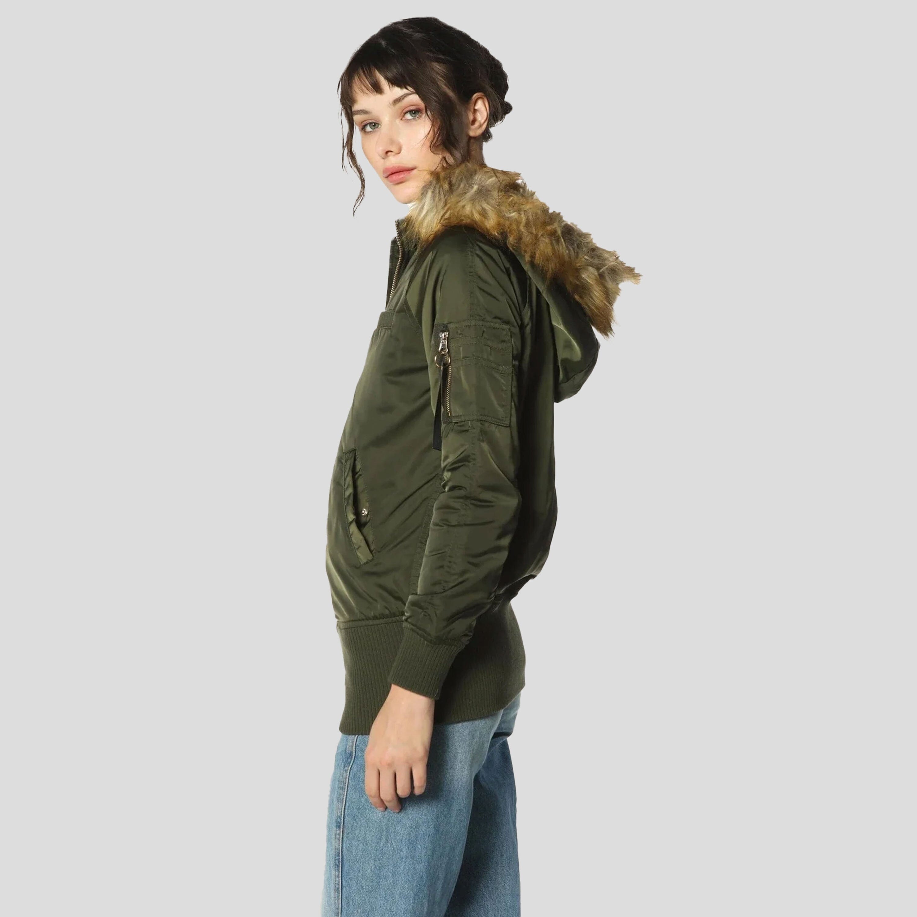 Women's Elongated Bomber Jacket – Members Only®