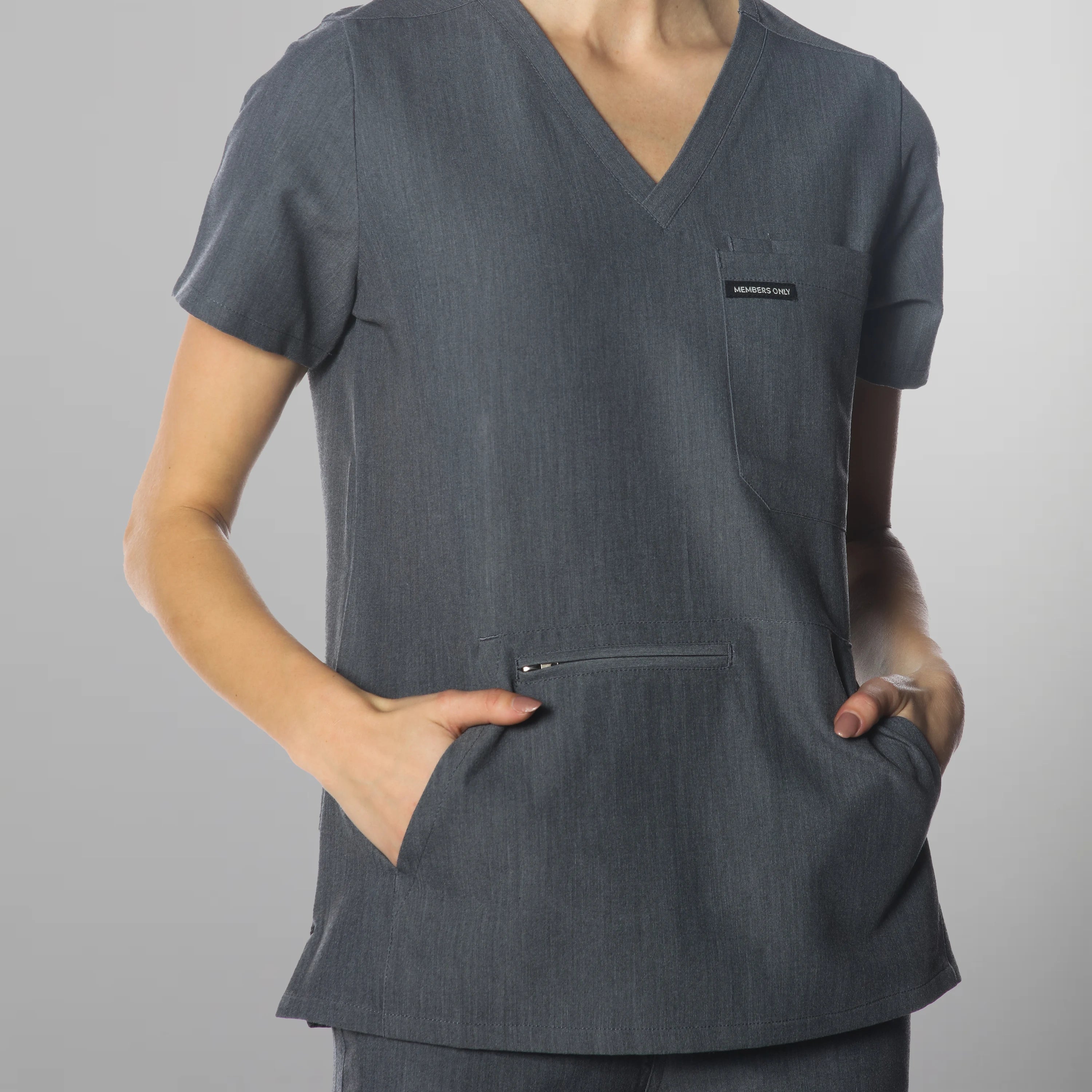 Cordoba 5-Pocket Scrub Top Womens Scrub Top Members Only 