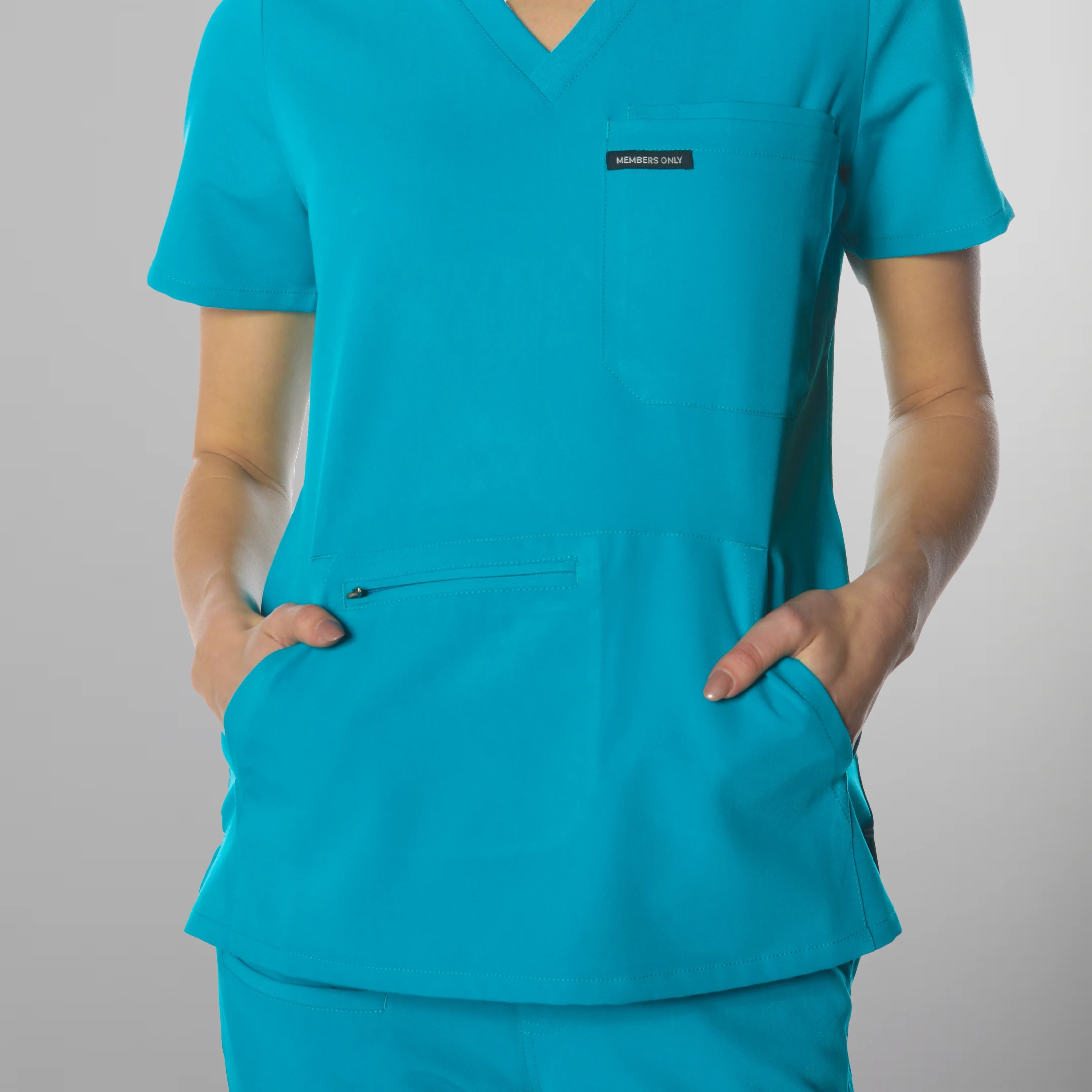 Cordoba 5-Pocket Scrub Top Womens Scrub Top Members Only 