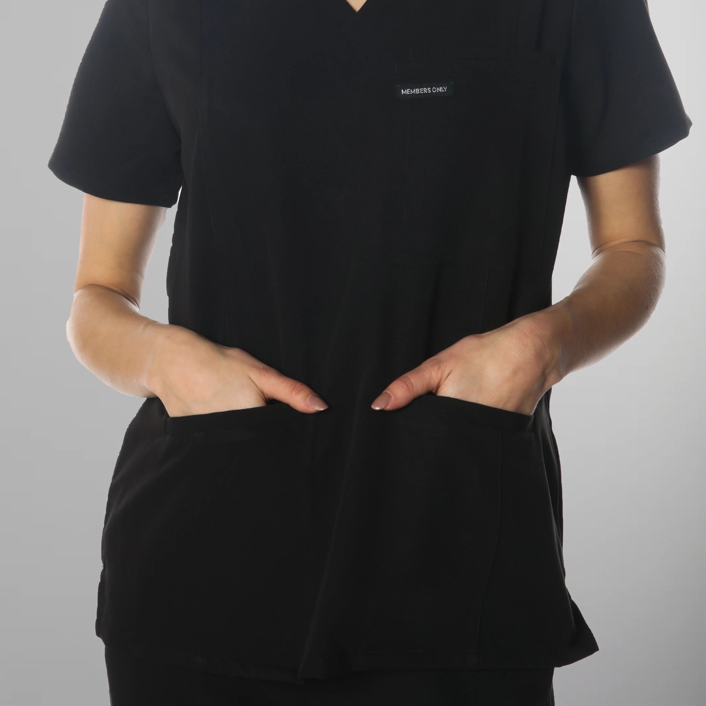 Siena 5-Pocket Scrub Top Womens Scrub Top Members Only 