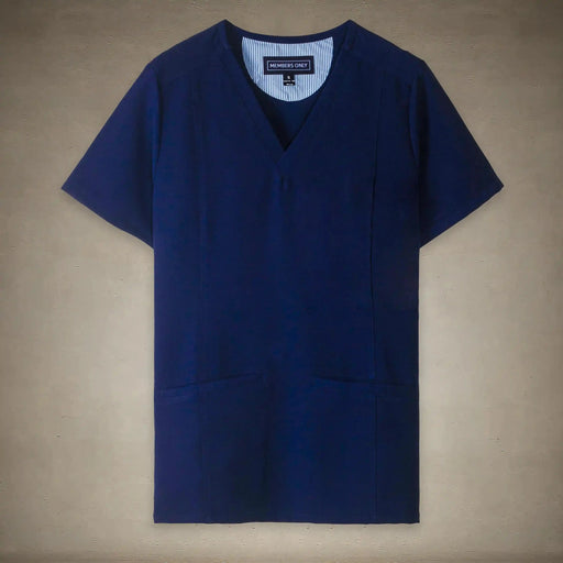 Members Only Women's Scrub Top Ravenna 2-Pocket Scrub Top Navy